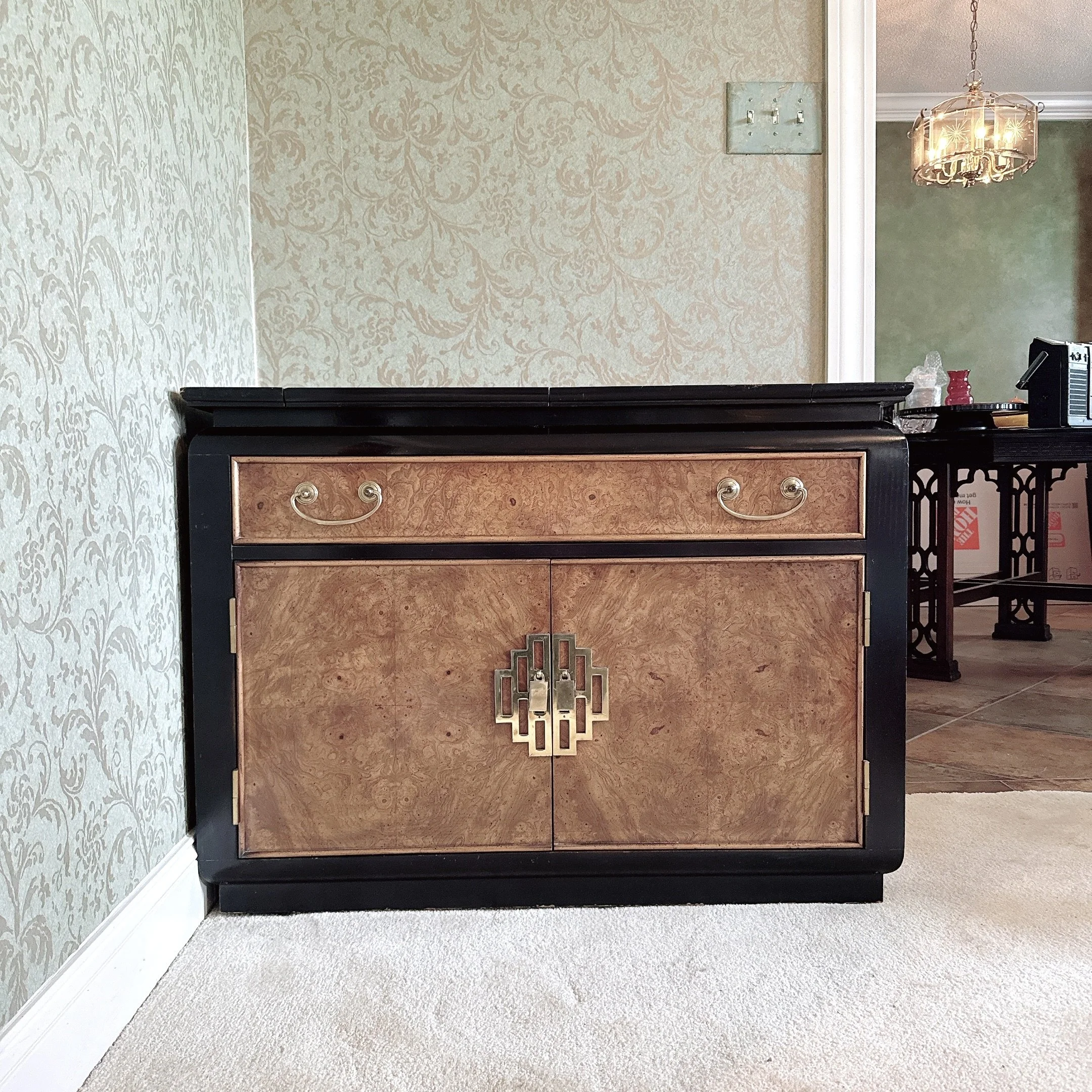 Century Furniture Chinoiserie Chin Hua Flip-Top Server