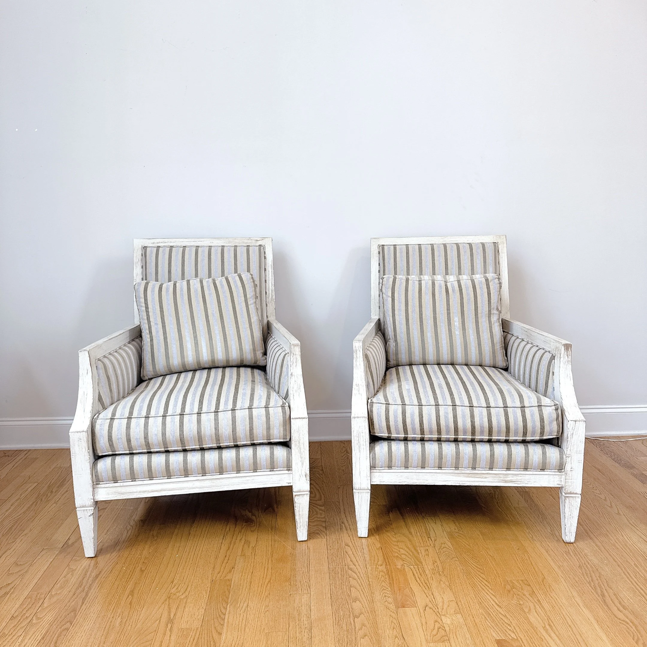 Sam Moore French Country Accent Chairs - Pair