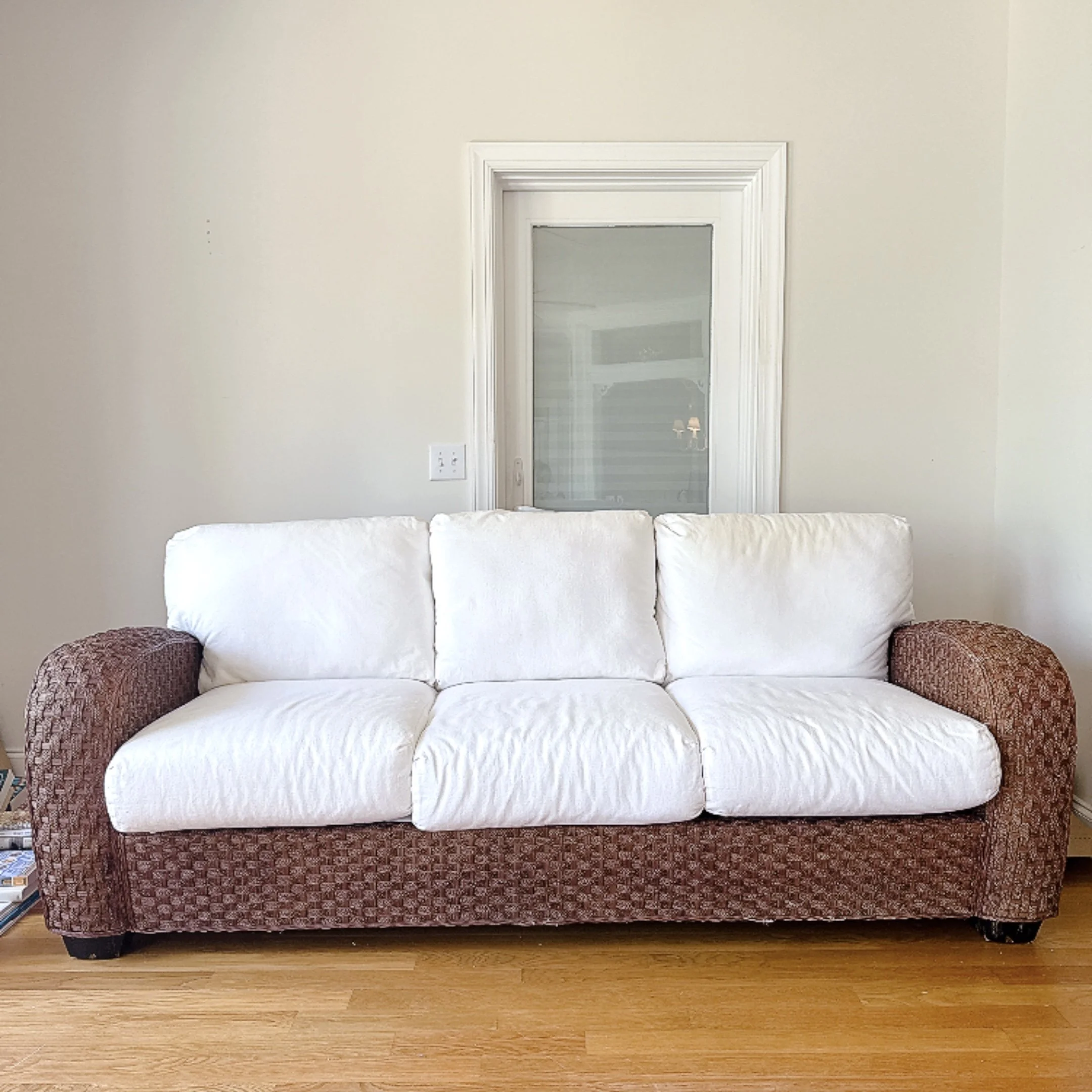 Tommy Bahama Woven Rattan Three-Seater Sofa