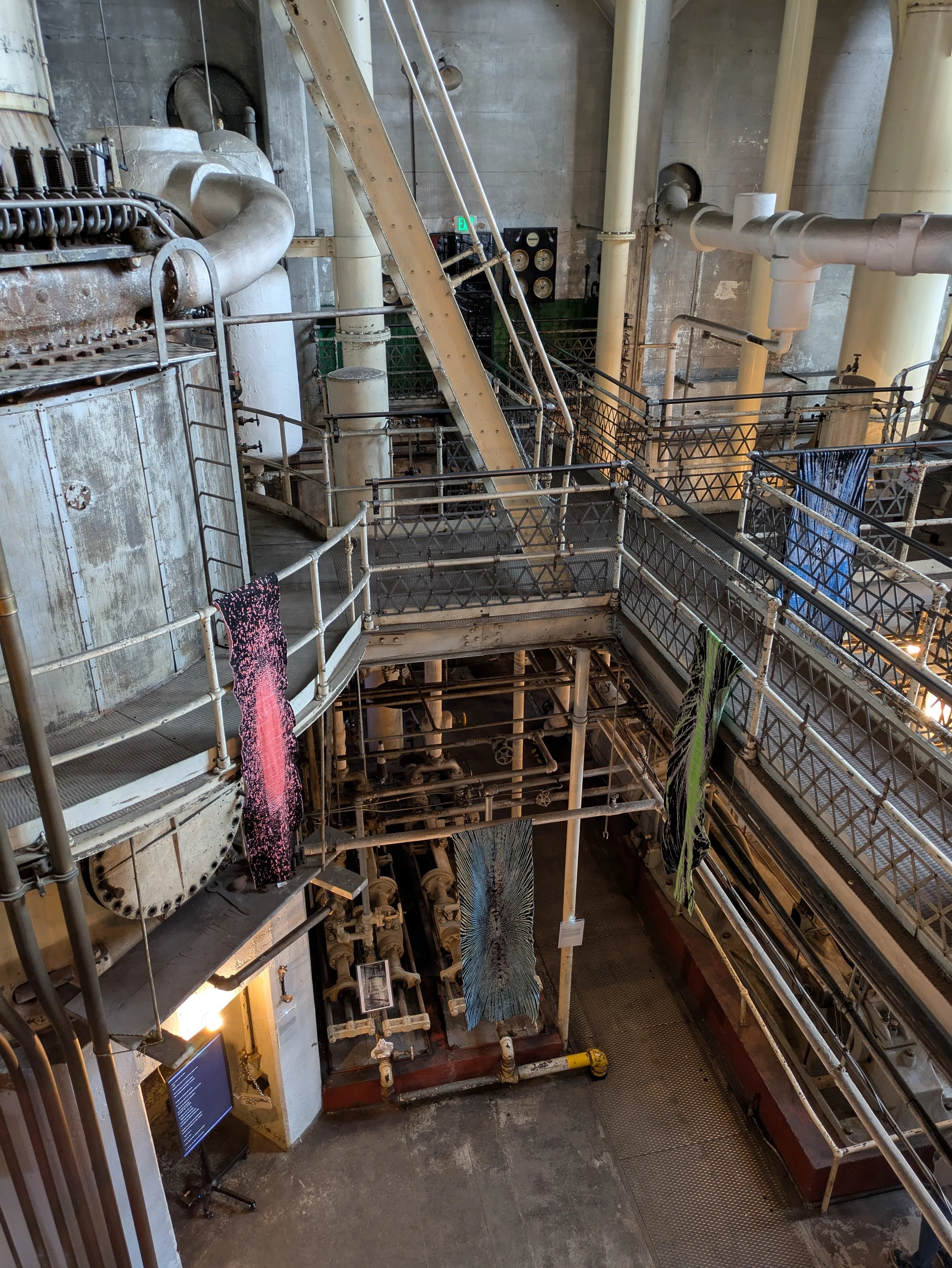 Altar at SPAM New Media Festival, Georgetown Steamplant, Seattle, WA. Curated by Sadaf Sadri and Anna Skutley.