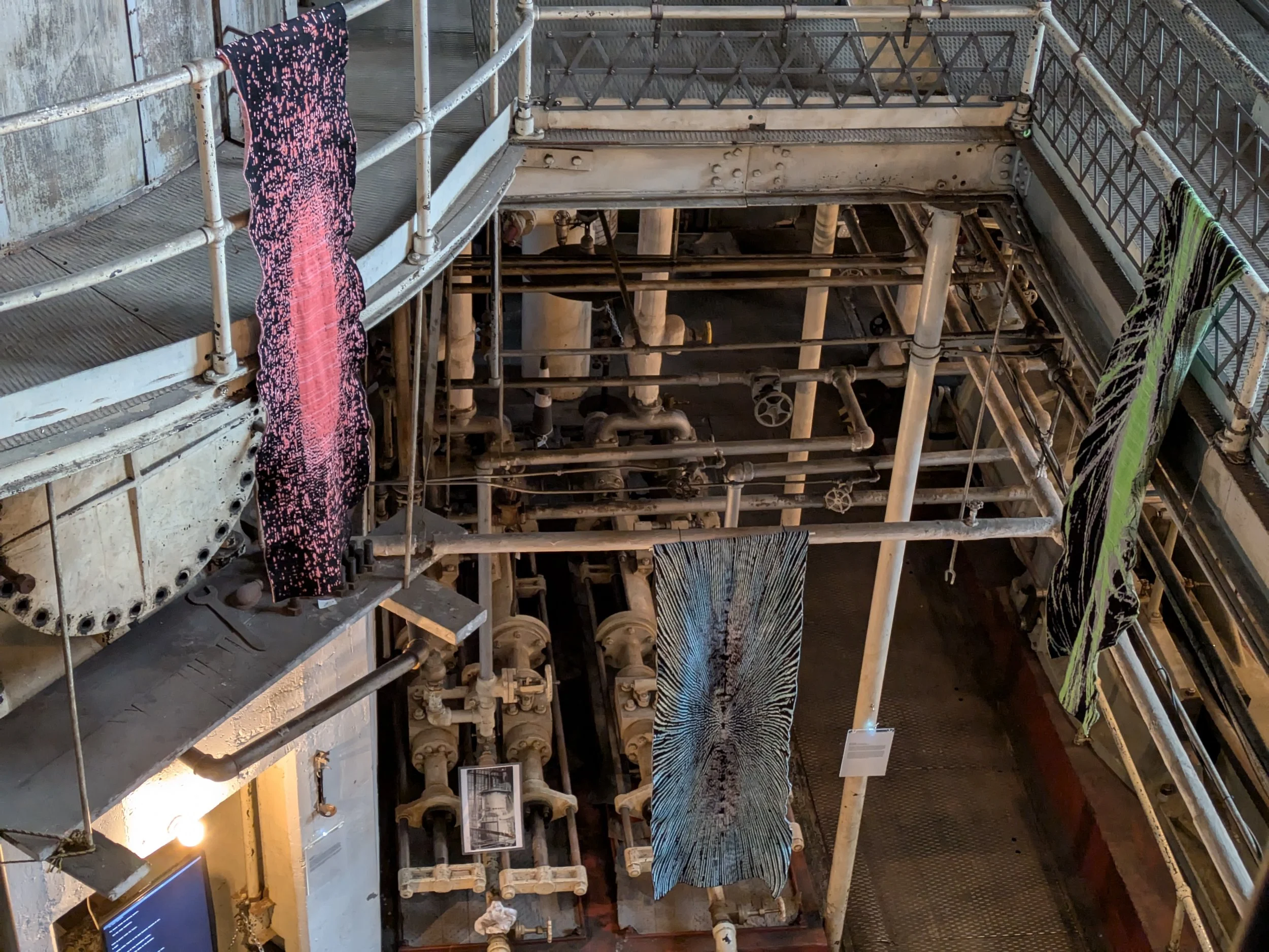 Altar at SPAM New Media Festival, Georgetown Steamplant, Seattle, WA. Curated by Sadaf Sadri and Anna Skutley.