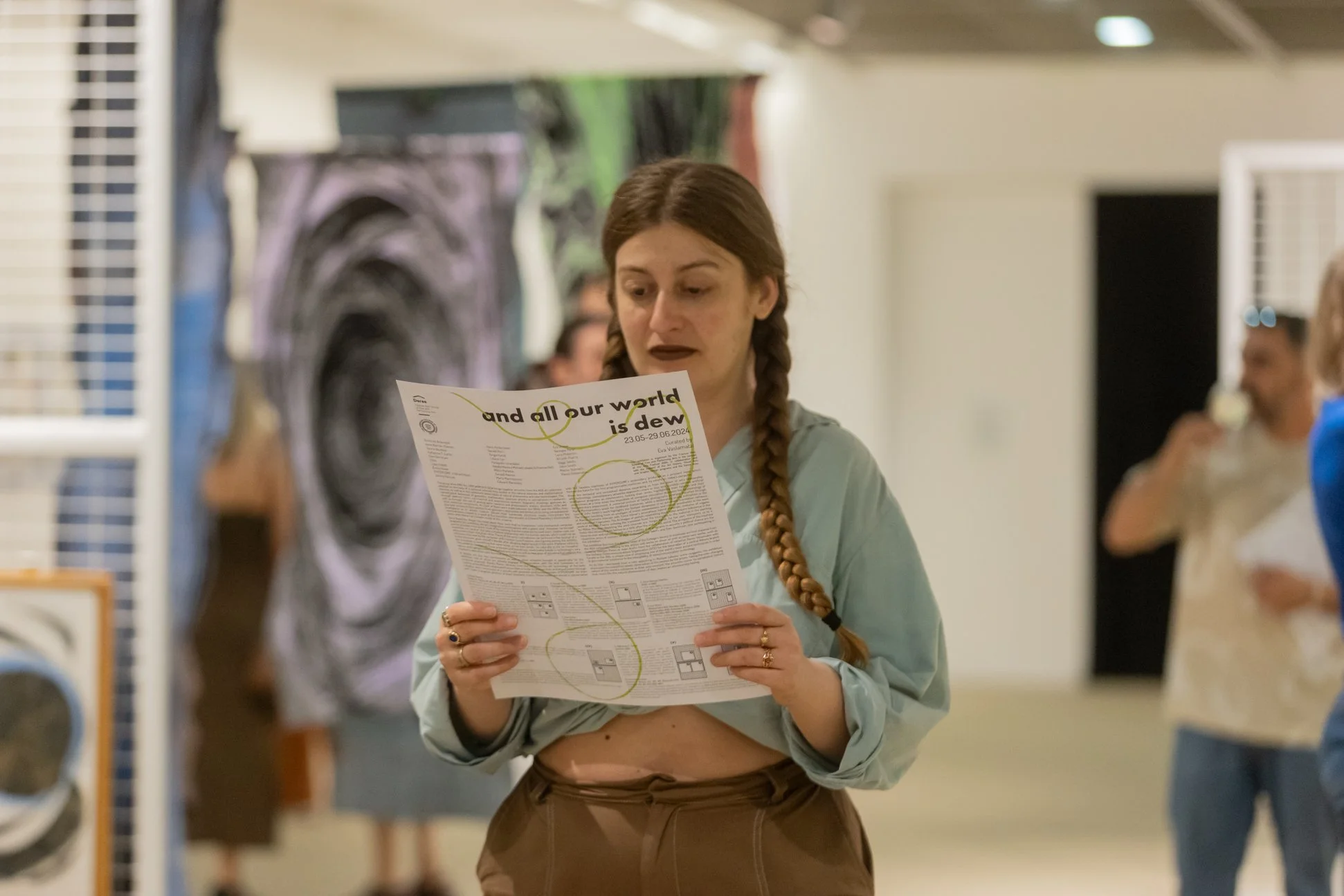 Altar at 'and all our world is dew' at the Frances Rich School of Fine and Performing Arts, Deree - The American College of Greece. Curated by Eva Vaslamatzi. Photos by Pinelopi Gerasimou.