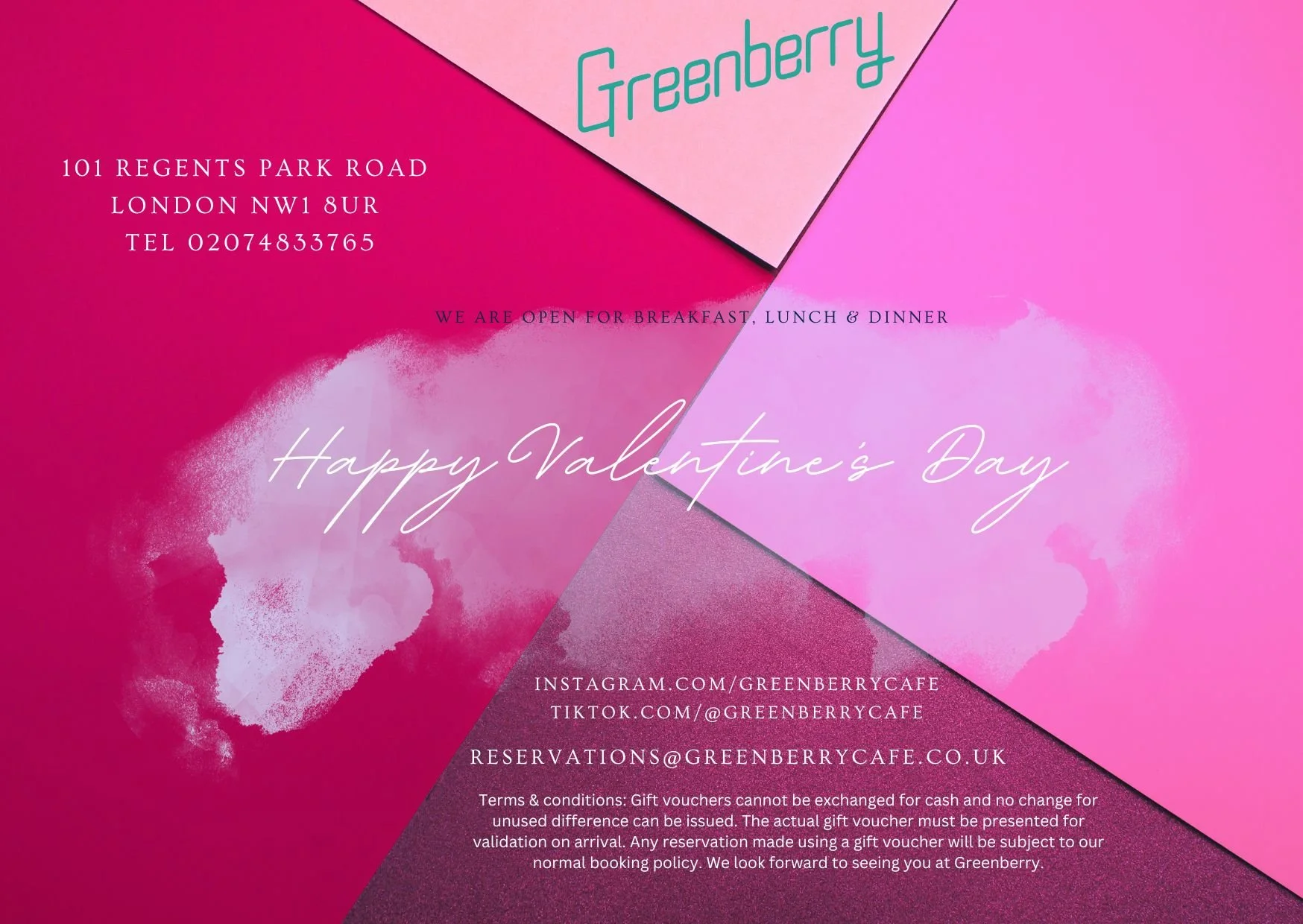 Greenberry Gift Card - Valentine's Day