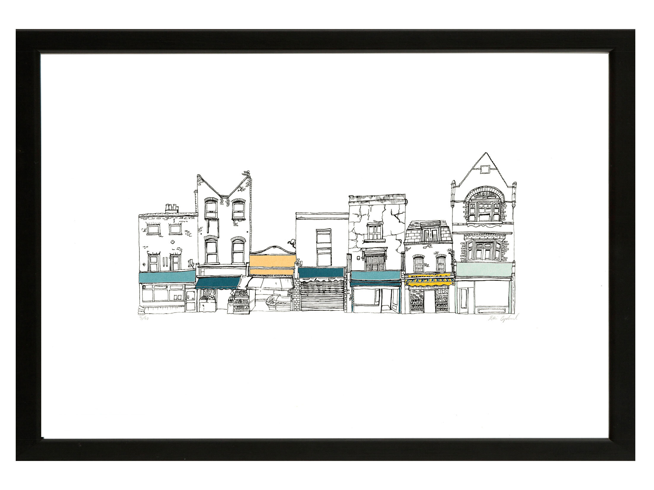 London-shop-fronts-art-print-Deptford-High_Street_screen-Print-Framed-kethi-copeland.jpg