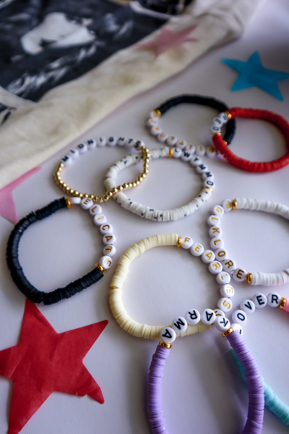 Three-pack of Taylor Swift-themed Friendship Bracelets 