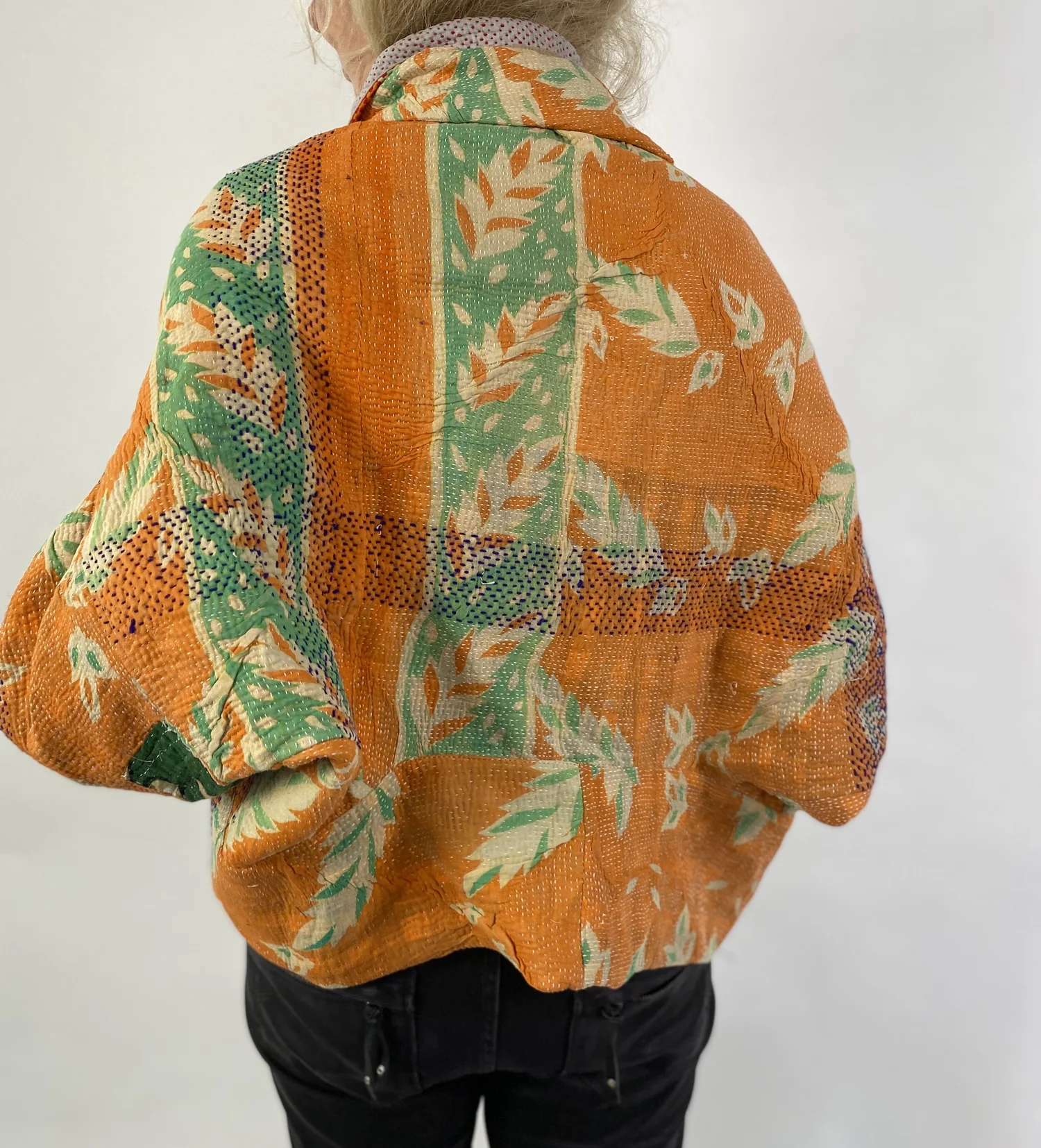 Vintage Kantha Kantha Quilt Jacket Slouchy Kimono Vintage Kantha