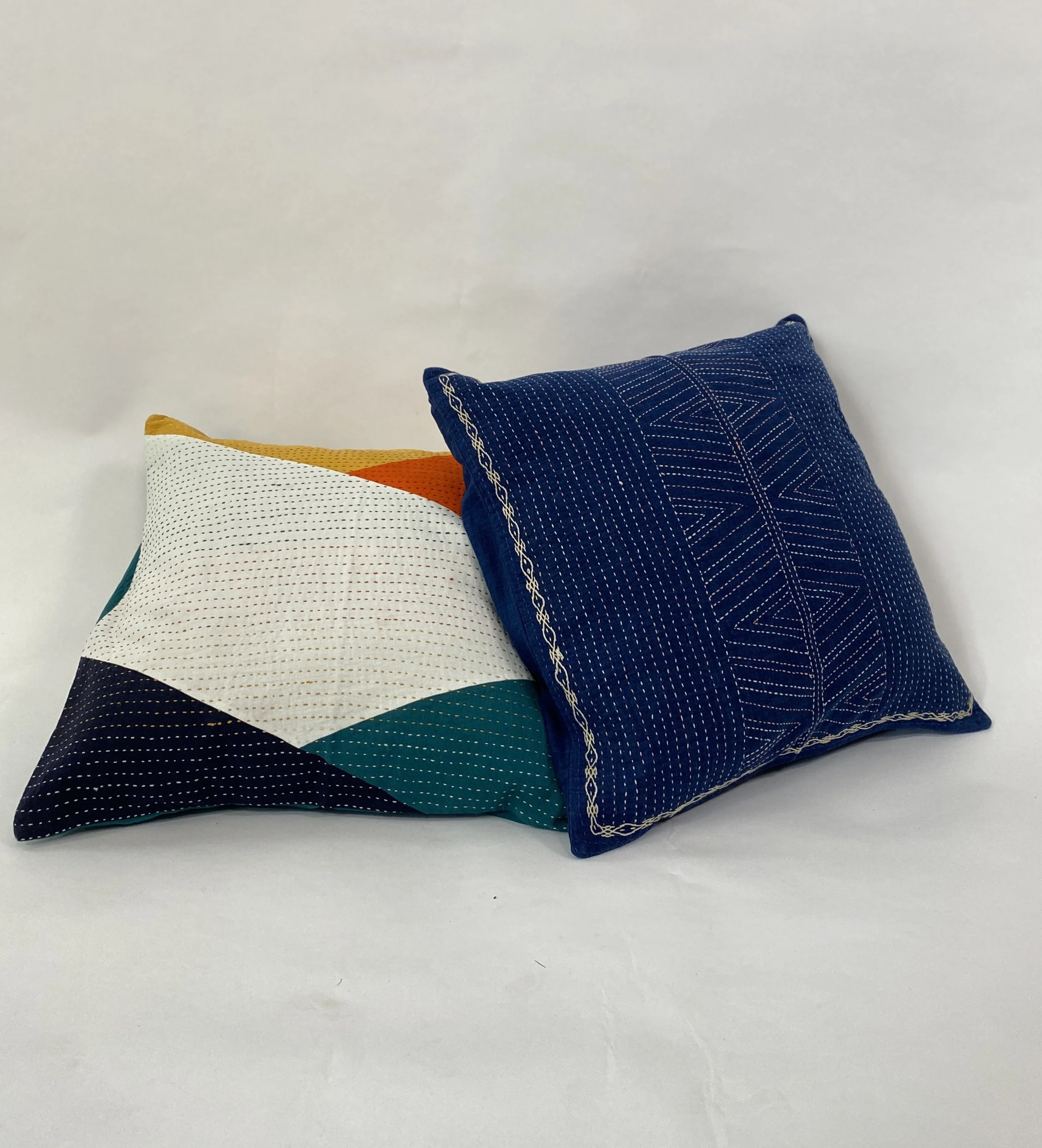 Indigo love
kantha cushion