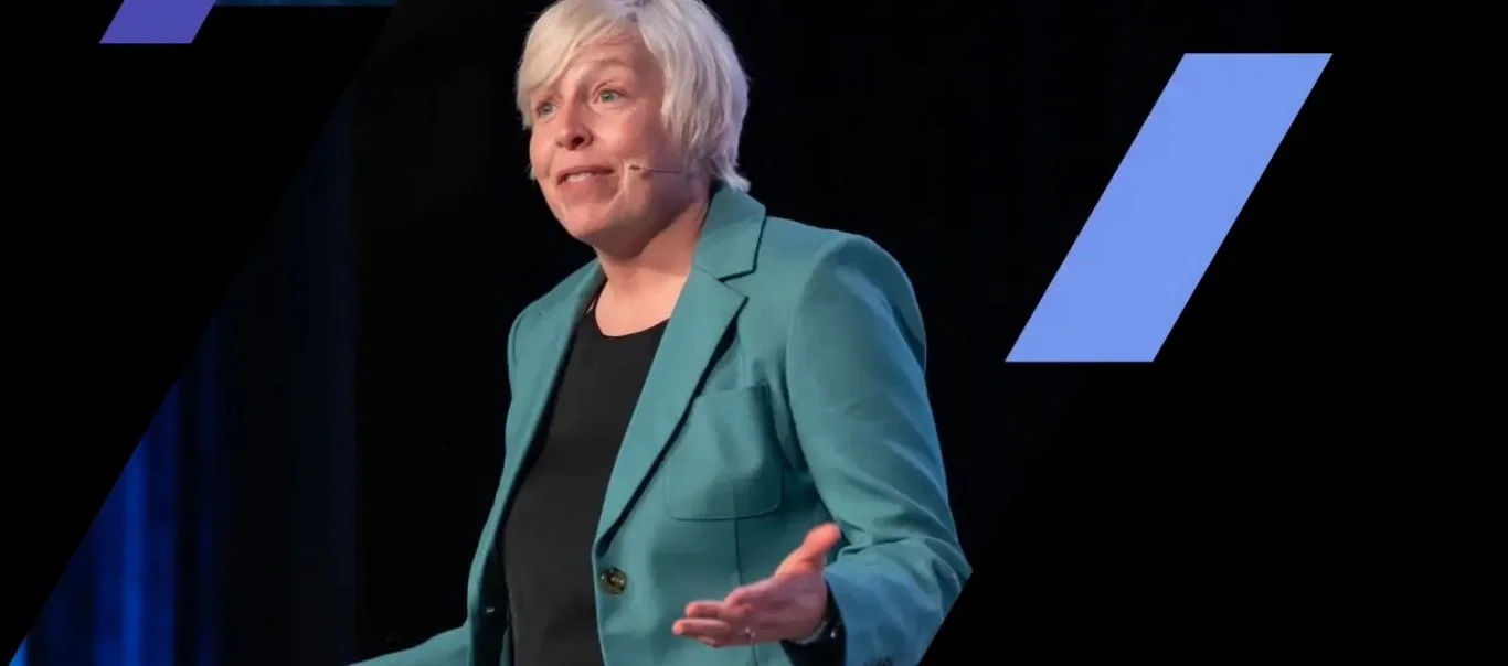 Merici Vinton on mainstage at the code for america summit in may 2025