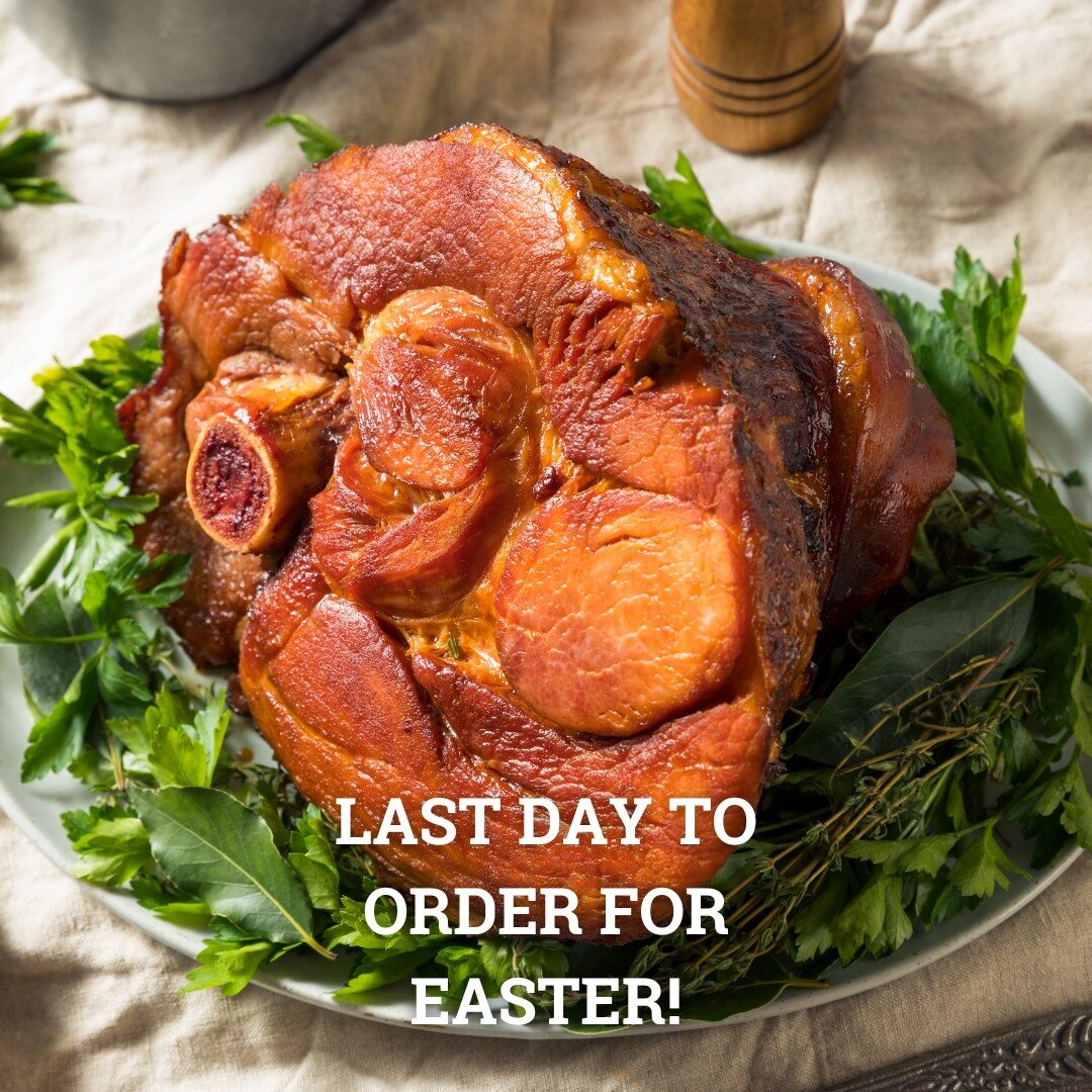 There's still time to get your Easter feast! Order by midnight TODAY to get delicious ham, pork loin, prime rib, and more for your Easter feast!

Supplies are limited and we're running low, so hurry and get your meal before it's all gone. Shop all of