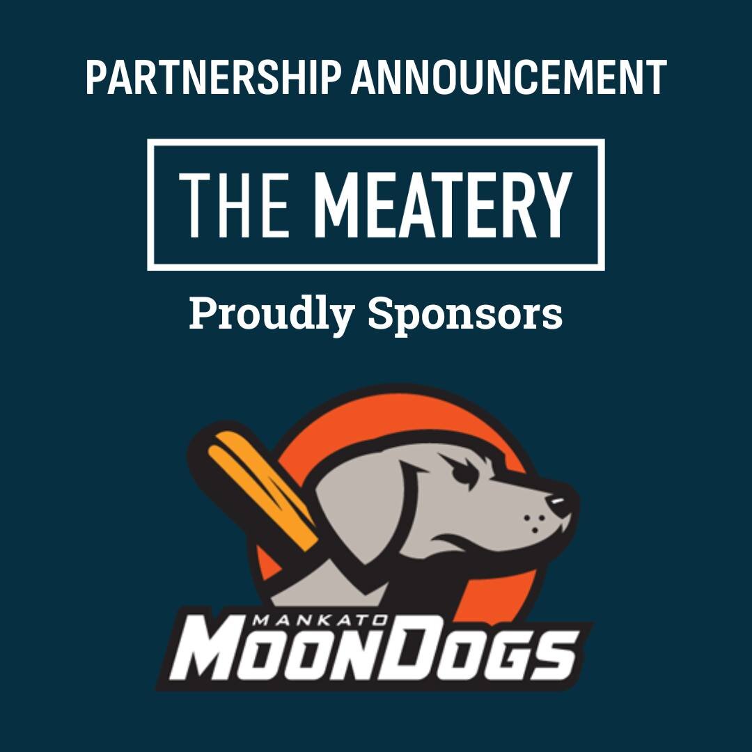 Exciting news! We're teaming up with the @mankatomoondogs &amp; @katohabaneros  this season! 🍔⚾ Enjoy delicious burgers, sliders, and brisket sandwiches from @hartcountrymeats at every game. Supporting local teams never tasted so good! #MeateryGameD