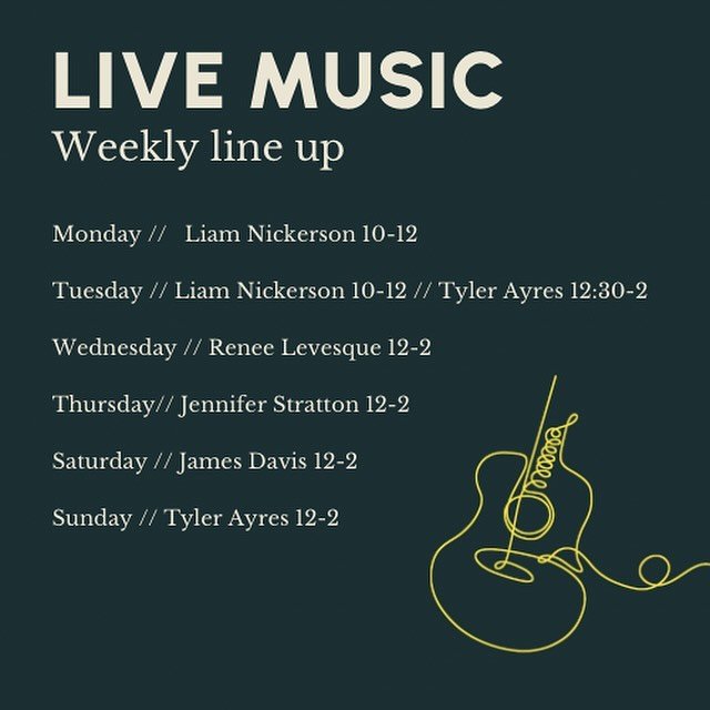 Another great line up this week! 🎶