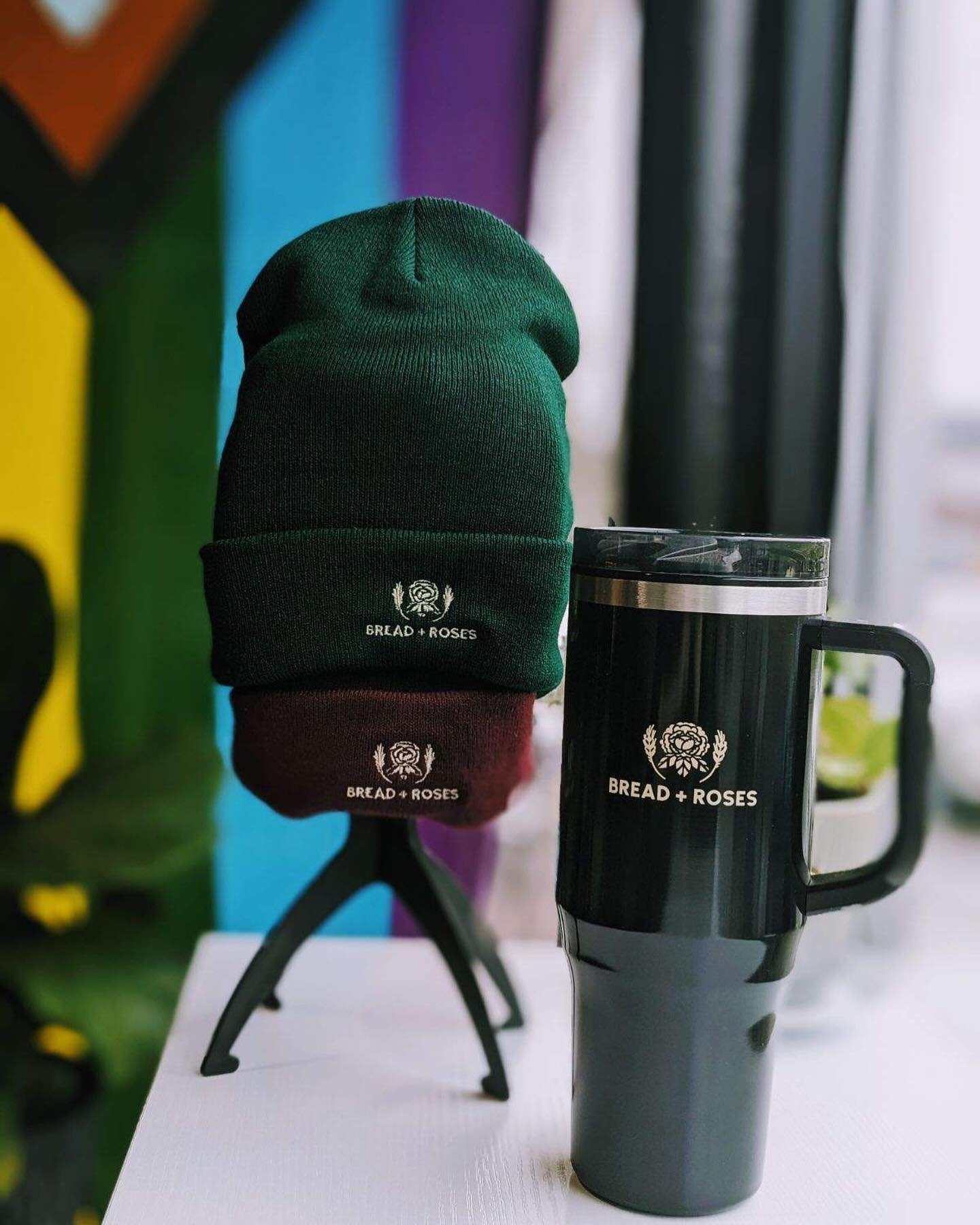 Grab yo mama some Bread &amp; Roses merch 

#mothersday #mamamerch #brcapecod #hyannis #tumbler #beanie #gifts #momsarethebest