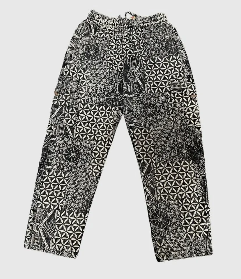 Patchwork Multi-Geometric Hippie Pants