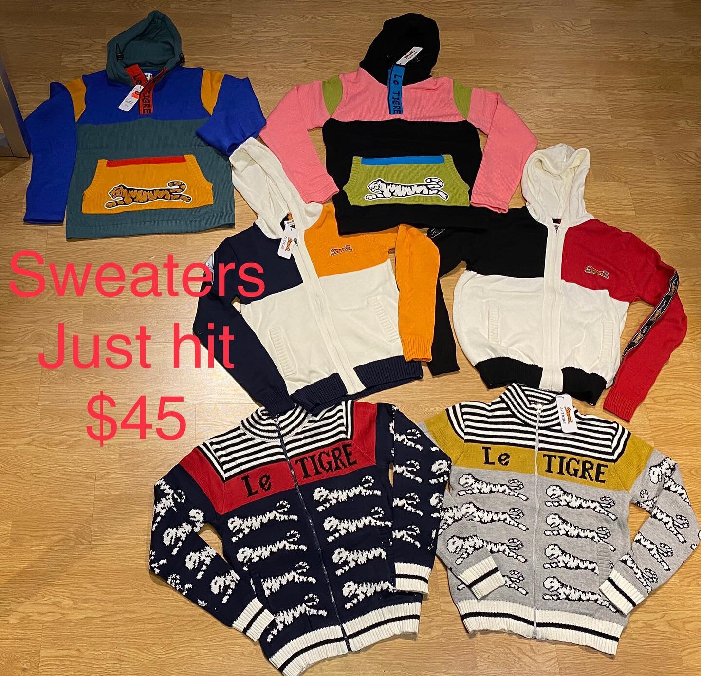 Le Tigre Sweaters are back in! 18 new styles! All sizes! #203 #streetwear #sweaters #90s #80s  #bpt