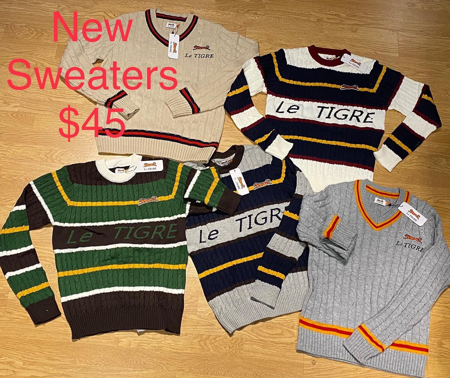 Le Tigre Sweaters are back in! 18 new styles! All sizes! #203 #streetwear #sweaters #90s #80s  #bpt