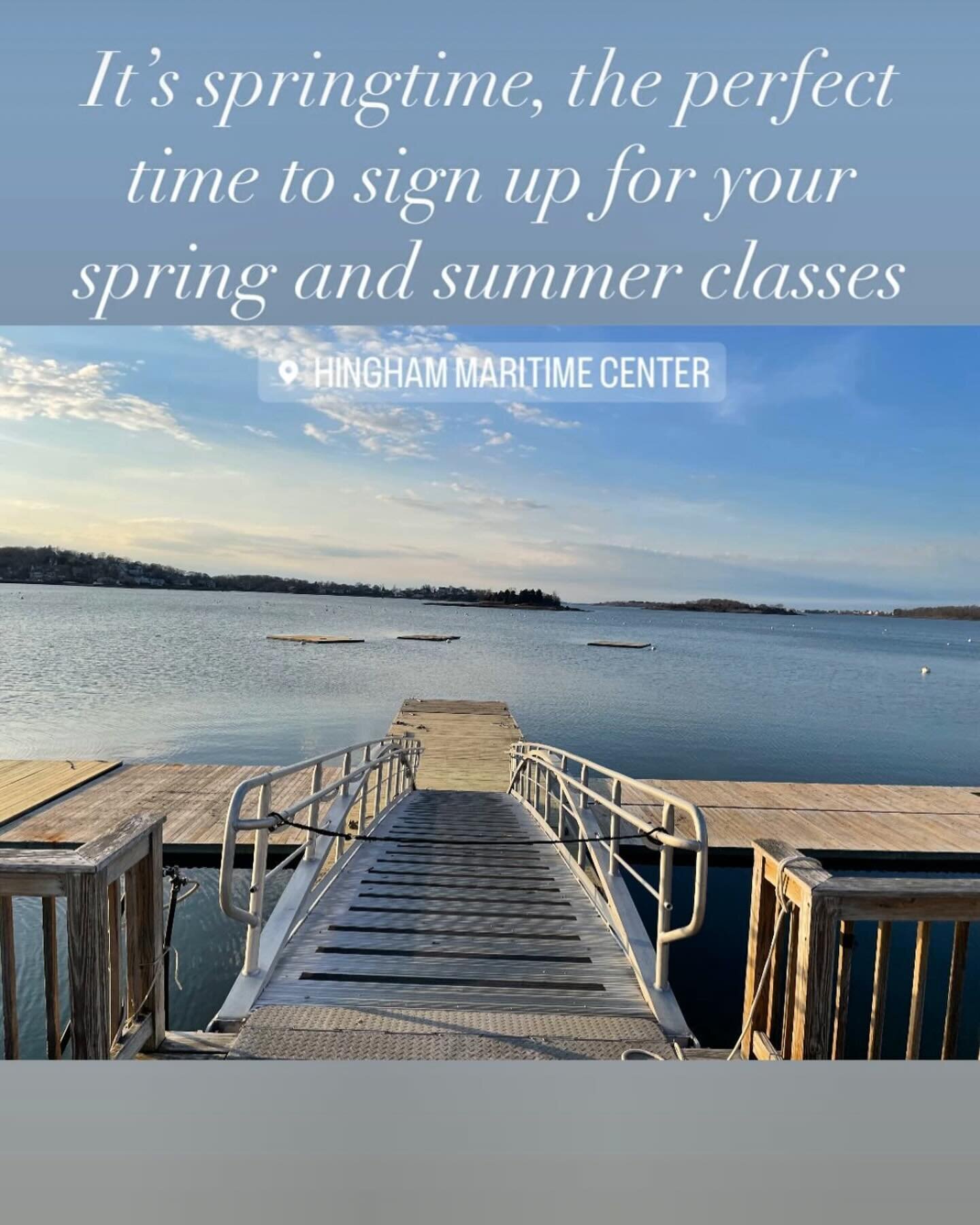Spring is in the air! The docks are in and if you drive by the harbor between 3-5pm, on weekdays, you&rsquo;ll likely see the HHS Sailing team out there. Get yourself or a loved one on the water this summer by visiting the link in our bio and signing
