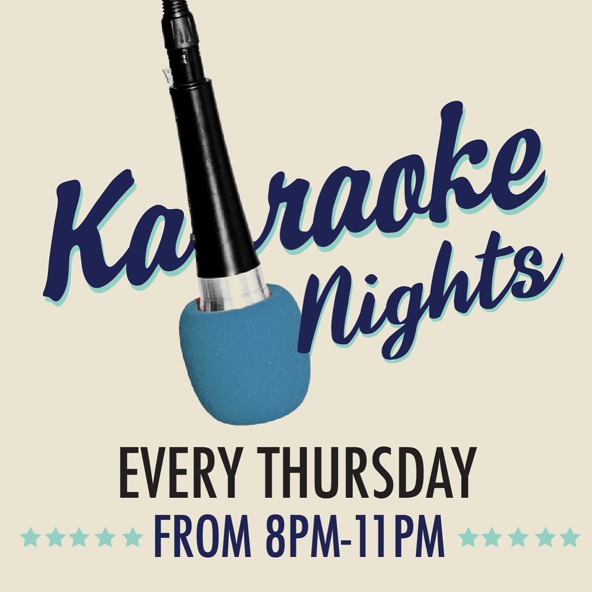 ICYMI Karaoke is now at 8pm every Thursday! Start practicing your scales, we&rsquo;ll see you tonight!!