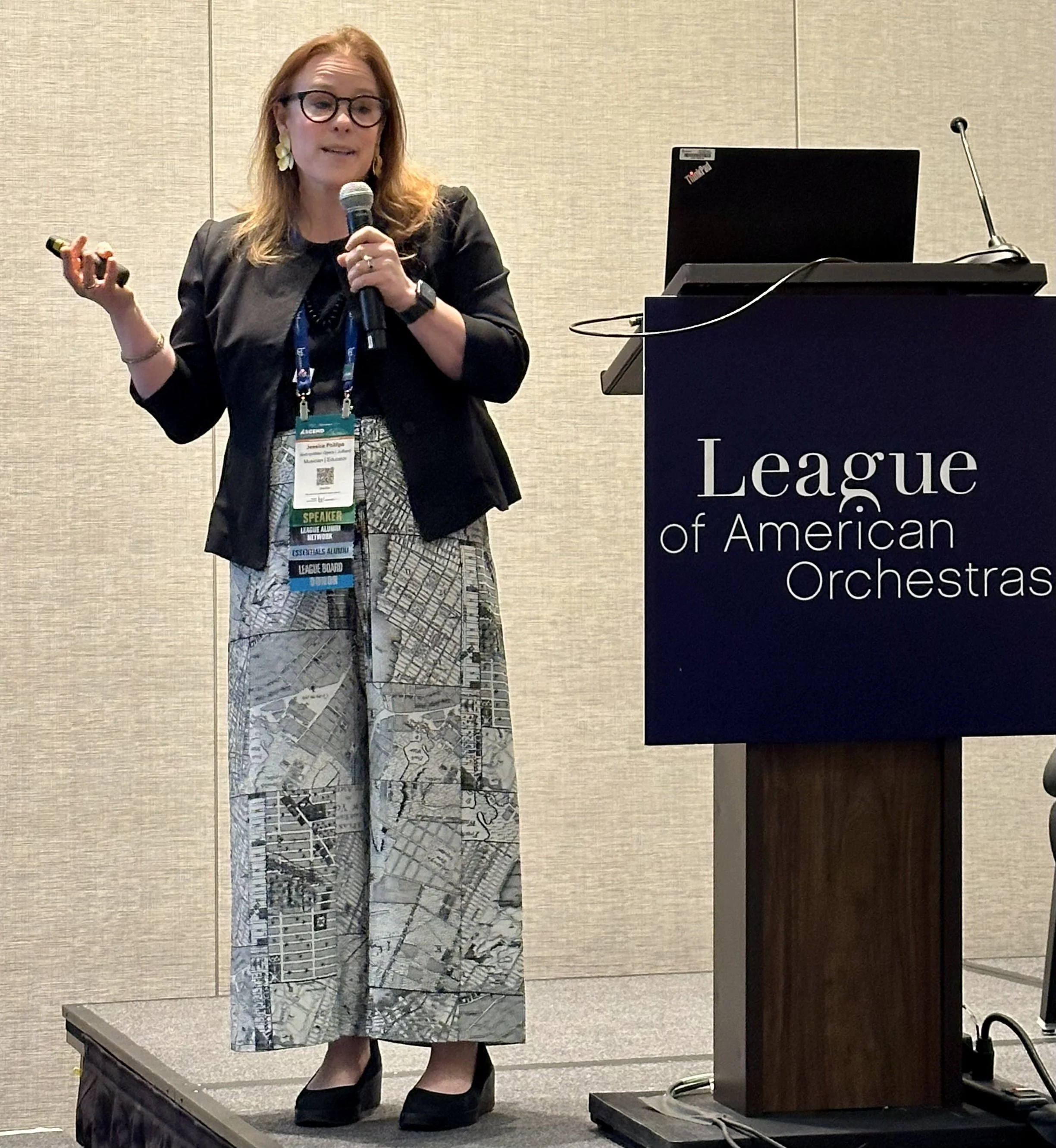 Presenting at the League of American Orchestras Conference in Salt Lake City, Utah