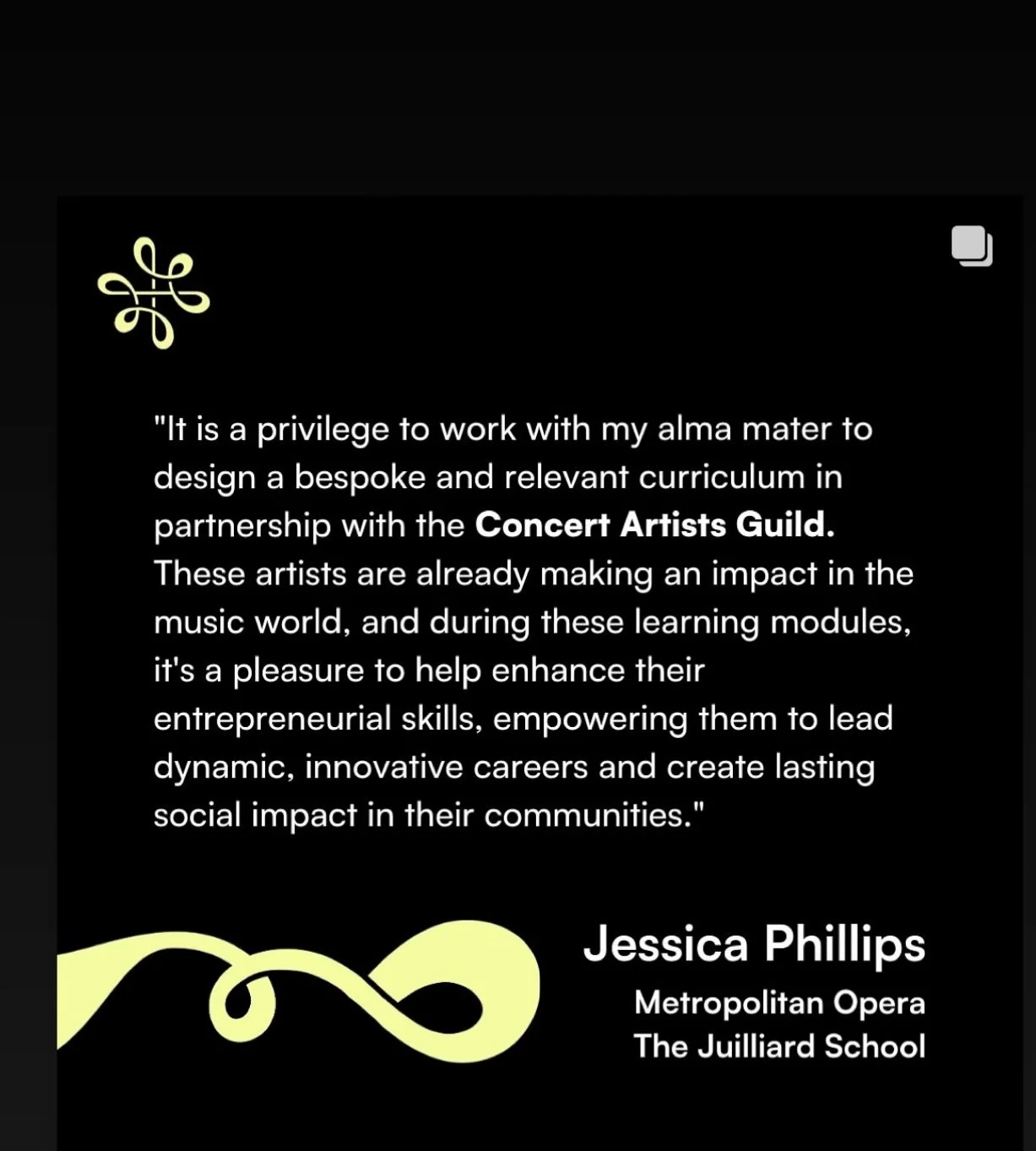 Designing curriculum for Concert Artist Guild in collaboration with Global Leaders Insitute