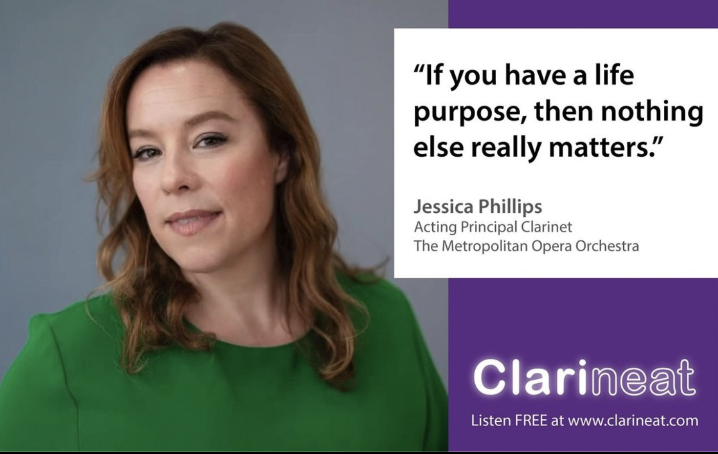 LIsten to the Clarineat Podcast hosted by Joel Jaffe from Backun Musical Services with Jessica Phillips discussing everything why your education is never over, maintaining a busy schedule, and  how to be a business-savvy musician. (Feb 28, 2022)