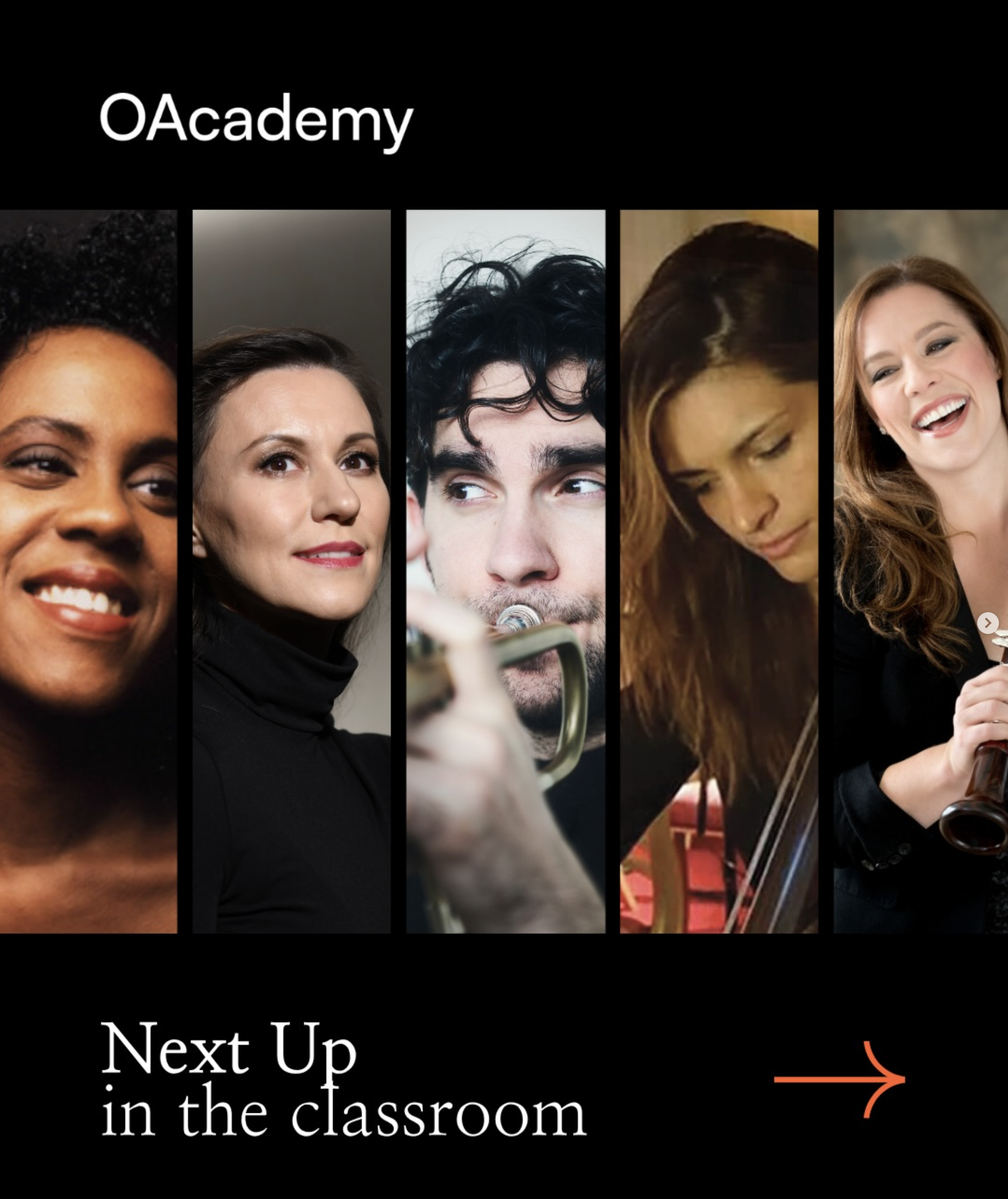 Do you know OAcademy? It is a conservatory built for the realities of today’s music world. Rising career artists connect with leading performers and mentors across the field through flexible, technology-enabled learning.

The experience pairs elite a