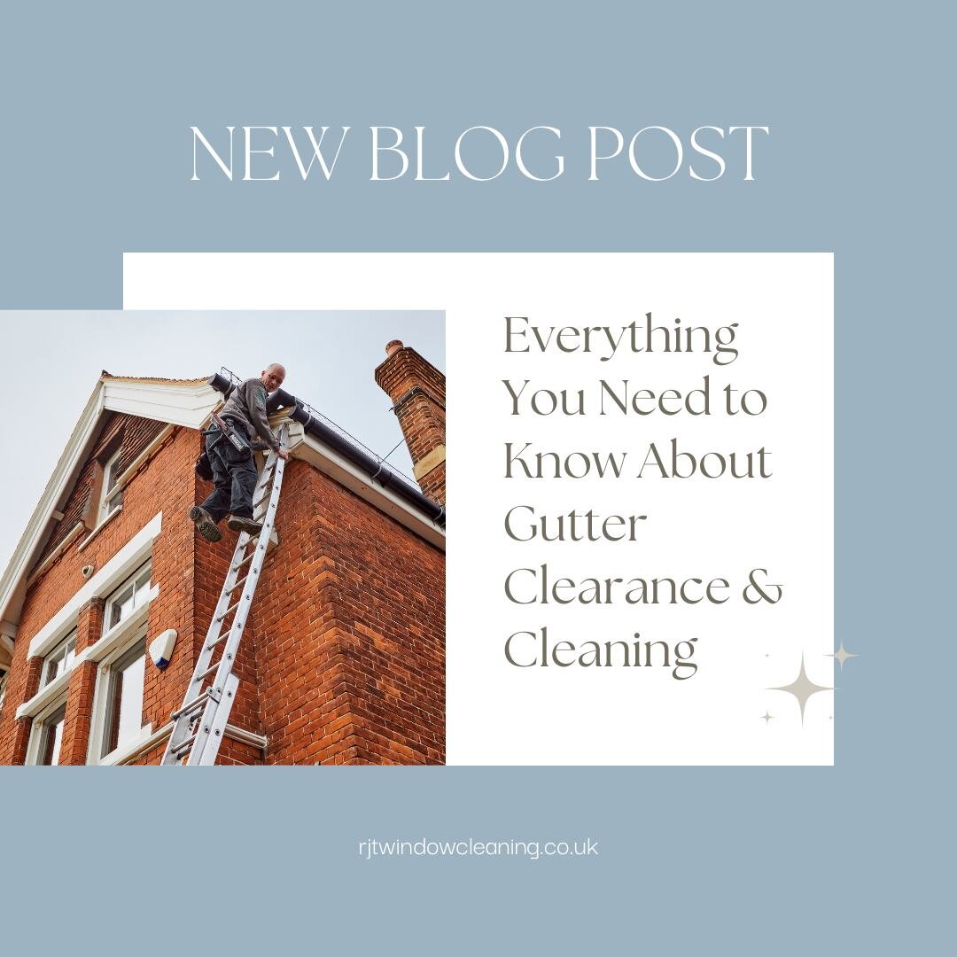 ⚡New Blog Post⚡
This one covers everything you need to know about gutter clearance. 

Maybe you didn't know there was anything you needed to know about gutter clearance? 

Well, all homes have gutters and they are likely to get clogged up at some poi