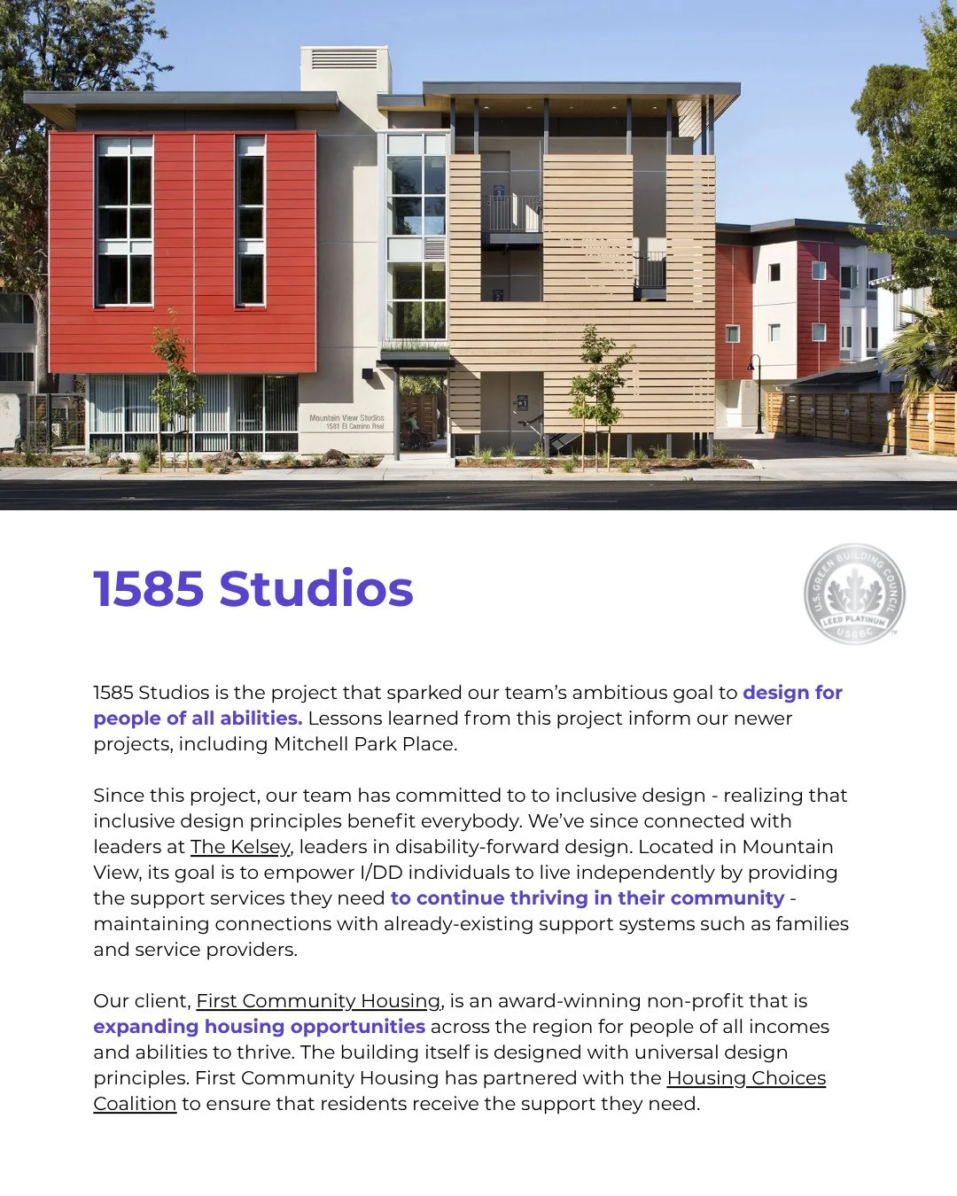 #DisabilityPrideMonth⁠
 Designing for all means creating spaces where everyone feels a sense of belonging, including residents with intellectual and developmental disabilities (I/DD).⁠
⁠
We&rsquo;re proud to spotlight four projects that exemplify our