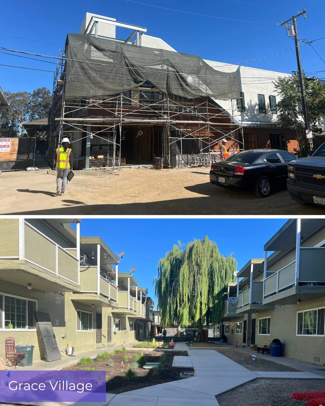 We knew inserting a new 10,000 SF community center building in the middle of an occupied site with 6 existing buildings surrounding would be like surgery.... And construction is proving to be just as complicated as we thought, but seeing the building