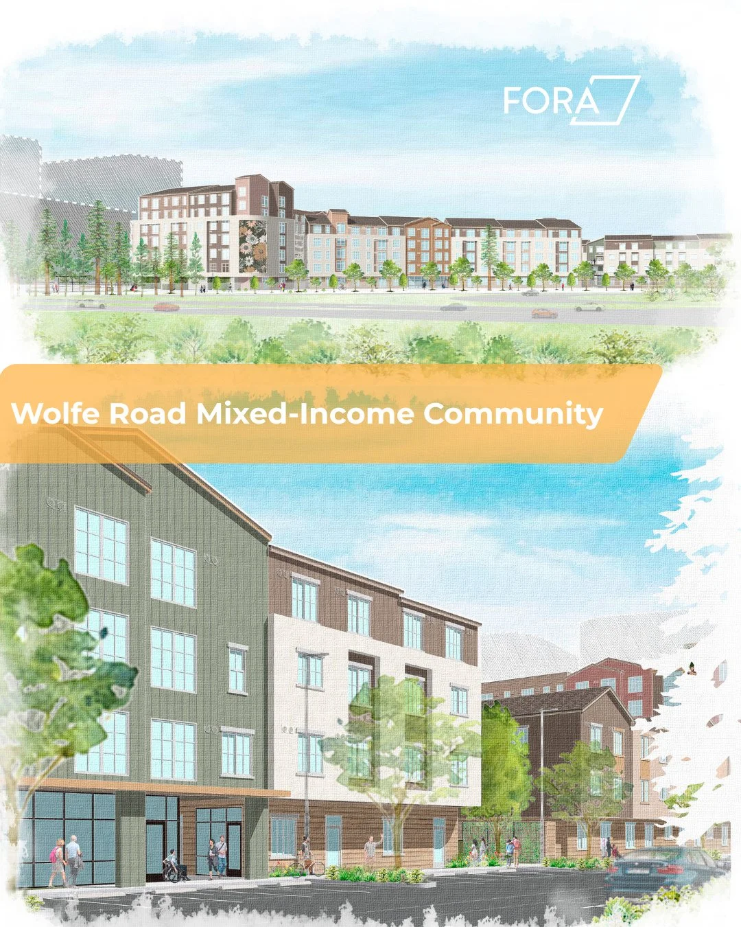 We&rsquo;re thrilled to share that FORA is partnering with Santa Clara County Office of Supportive Housing and @Eden_Housing on the new Wolfe Road Educator Workforce Housing in Cupertino &mdash; a project that will bring more than 250 new homes for  