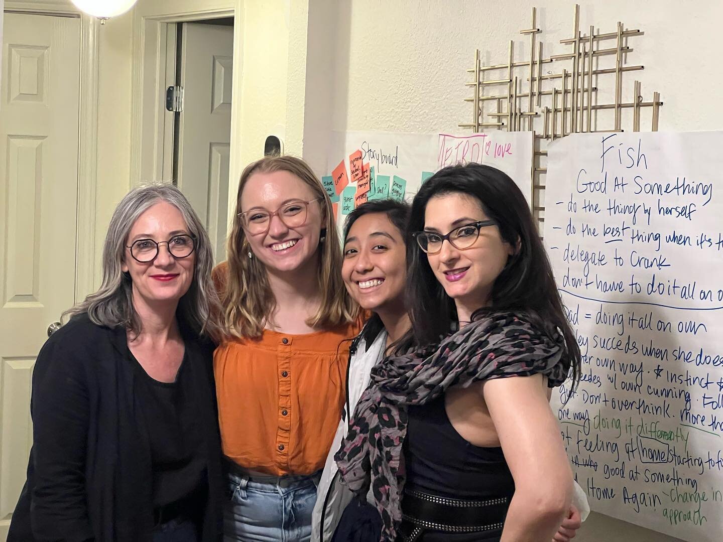 We created, brainstormed, and problem solved all weekend. This Austin, Texas based creative team is working hard on our next draft of Spells of the Sea. 

What a joy to work with incredible women on this project. 

I also visited with Roxanne Schroed
