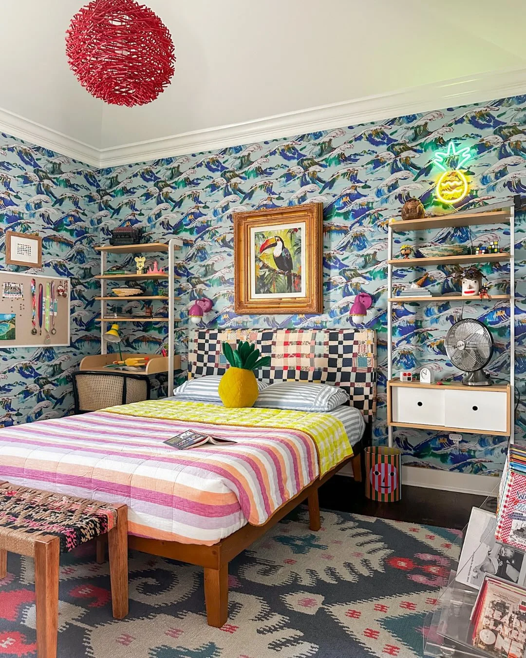 My now-12-year-old&rsquo;s room (circa 2026) &mdash;> was once a shared room for my other 2 kids (circa 2022) &mdash;> was once my daughter&rsquo;s nursery (circa 2018). (And before that it, was literally just an indoor bounce house; an amazing