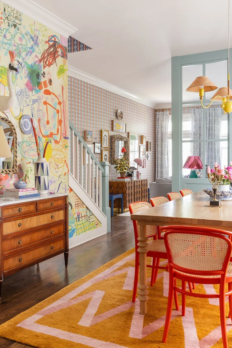 A Joyful, Art-Filled Family Home | Colorful, Family-Friendly Interior ...