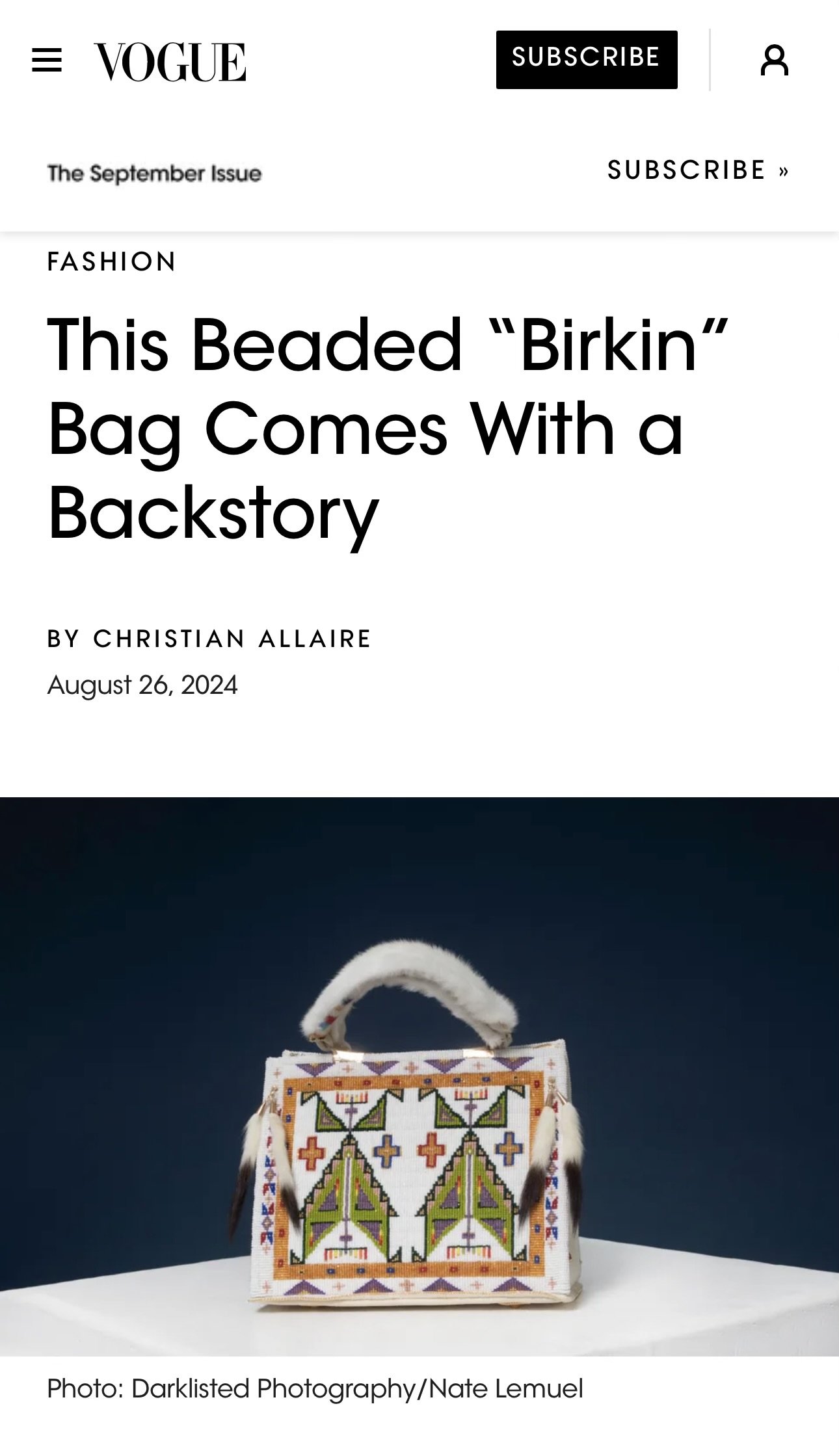 Beaded Birkin 25 — Stevens & Snyder