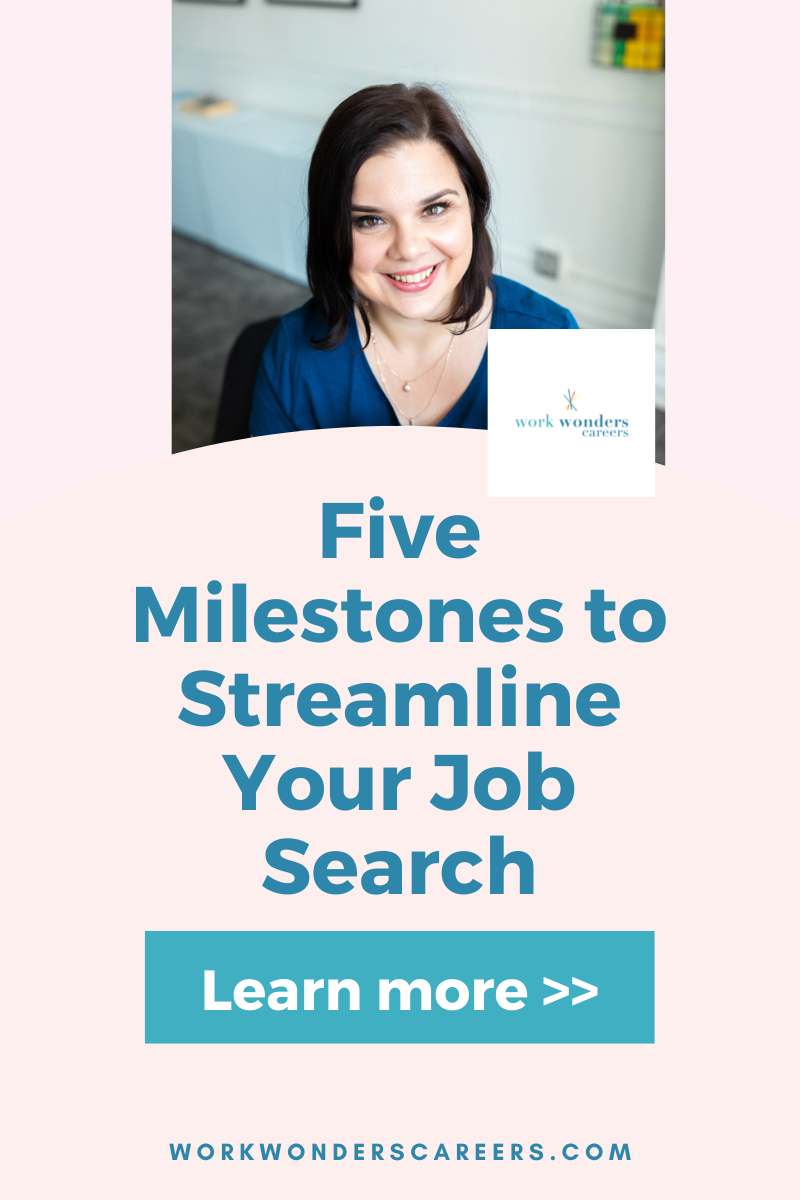 5 Milestones to Streamline Your Job Search — Work Wonders