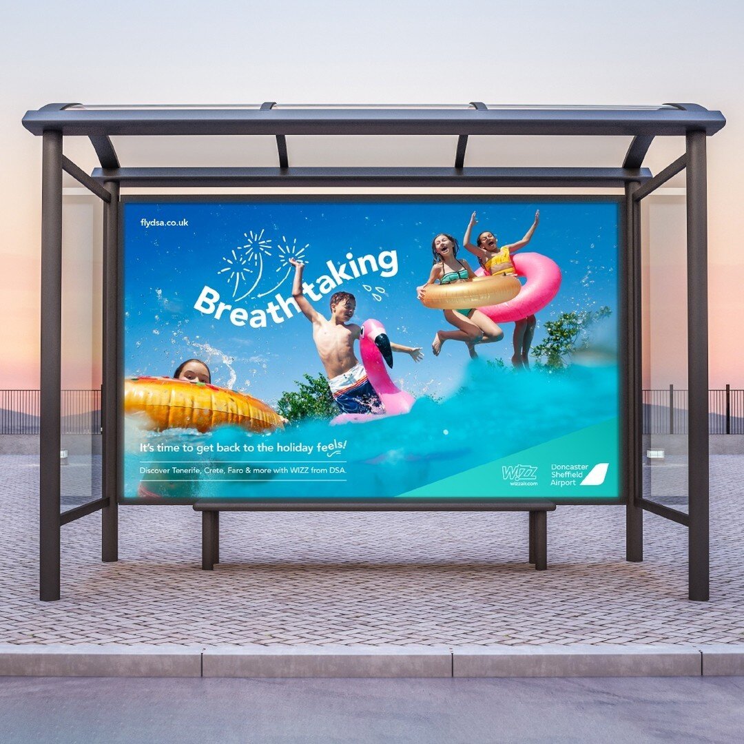 As the sun seems to be doing a spectacularly good job of evading us so far this summer, we're getting serious cravings for some holiday feels, which reminded us of last summer's holiday campaign for Wizz and Doncaster Sheffield Airport. ⁠
⁠
Our &lsqu