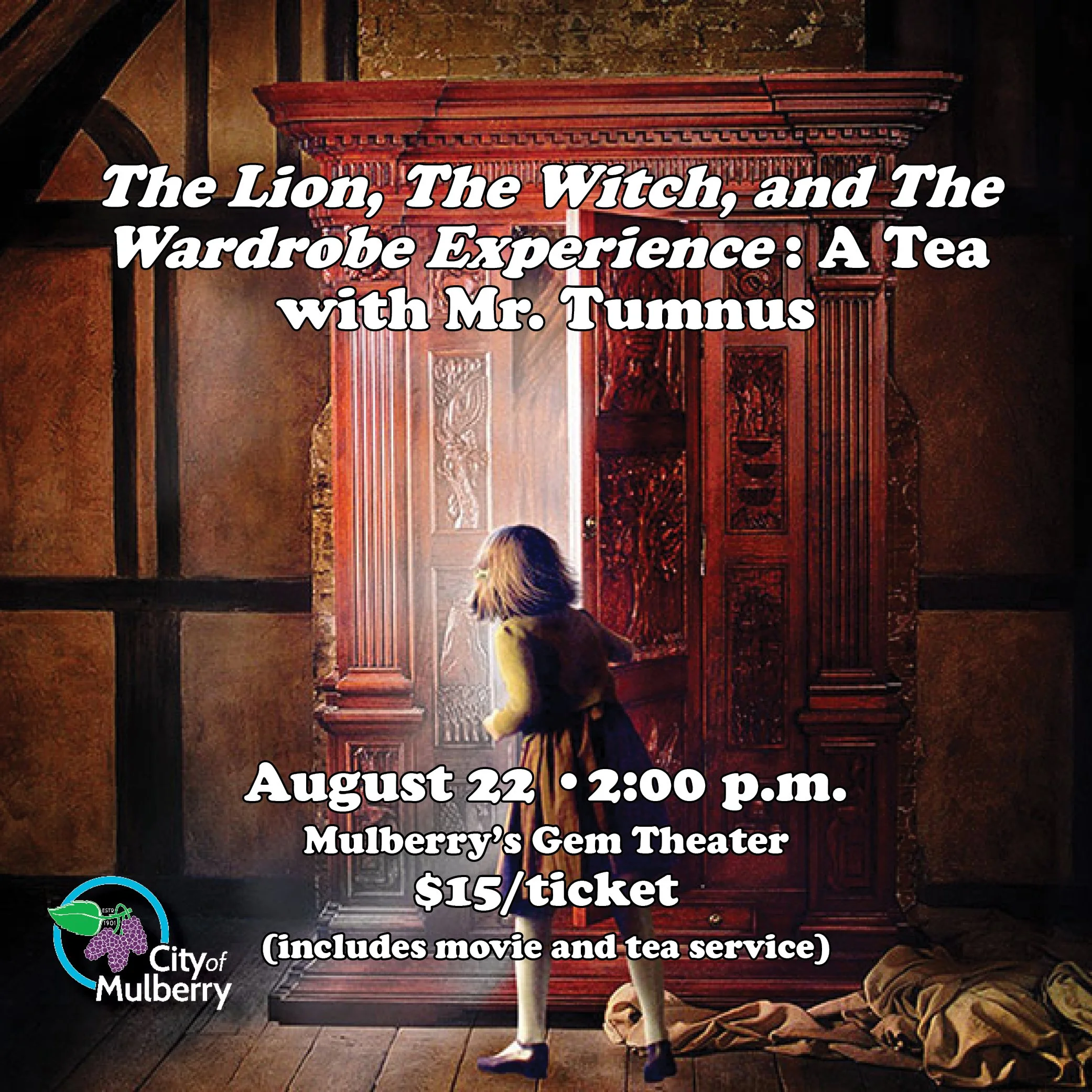 The Lion, the Witch, and the Wardrobe Experience: Tea with Mr. Tumnus