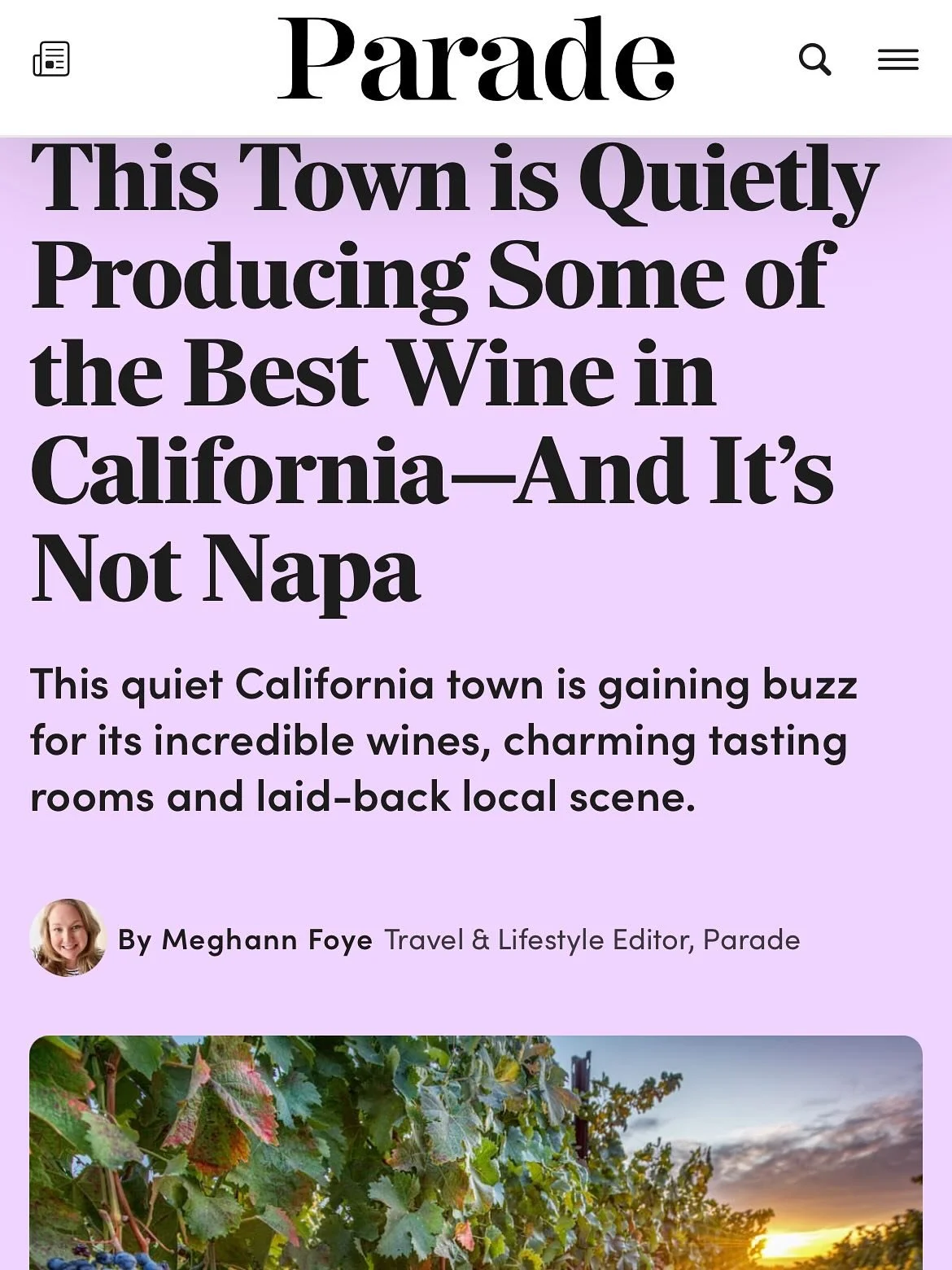 @livermorevalleywine is an incredibly special region for so many reasons which is why we&rsquo;re SO happy when national members of the media give it the recognition it deserves! @parademag highlights why @livermorevalleywine is a California wine reg