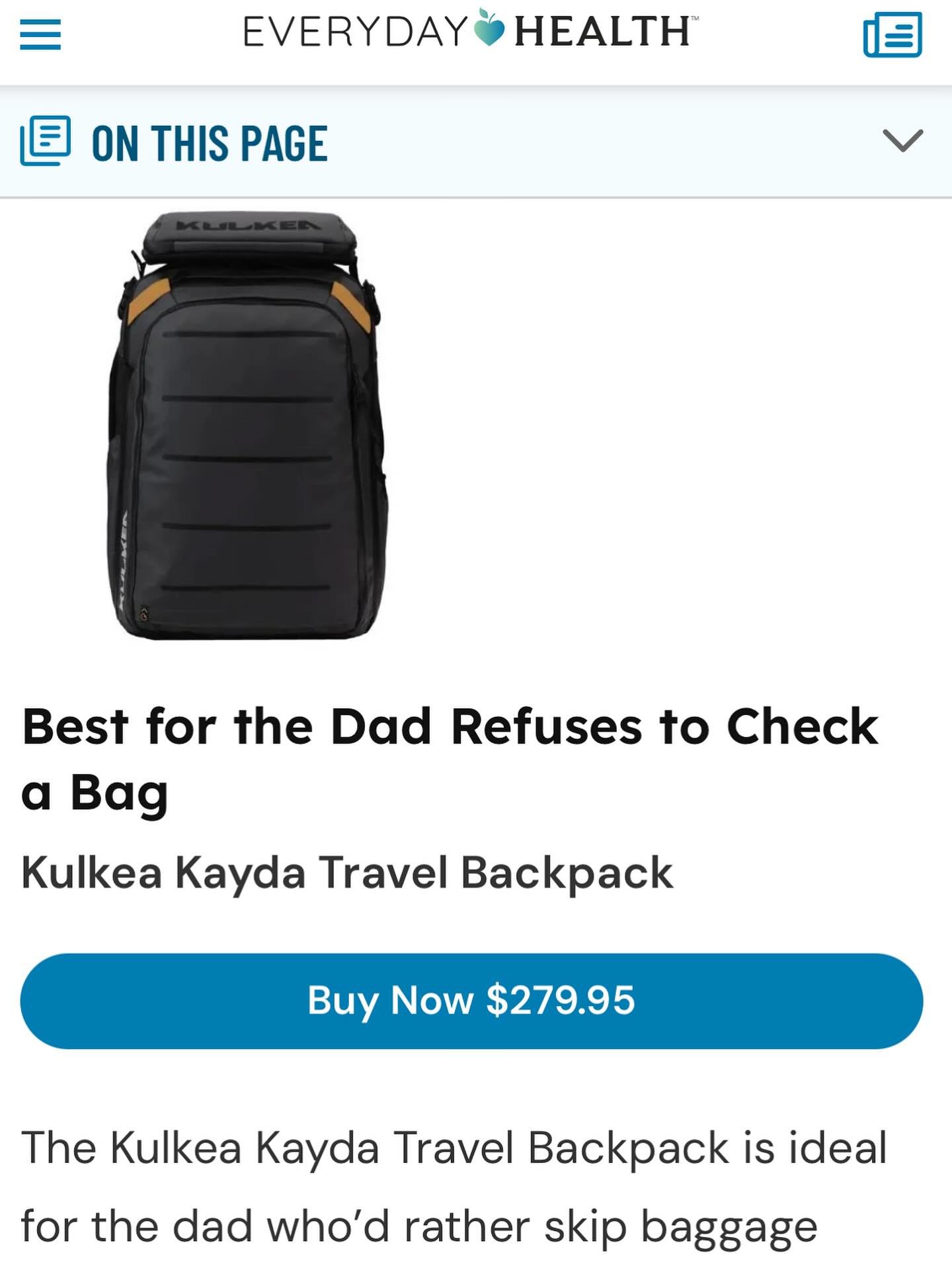 It might not be Halloween yet, but the holiday shopping season seems to start earlier each year which is why you should check out @everydayhealth&rsquo;s gift guide for Dads! Our client @kulkea is featured after testers tried hundreds of gifts and pi