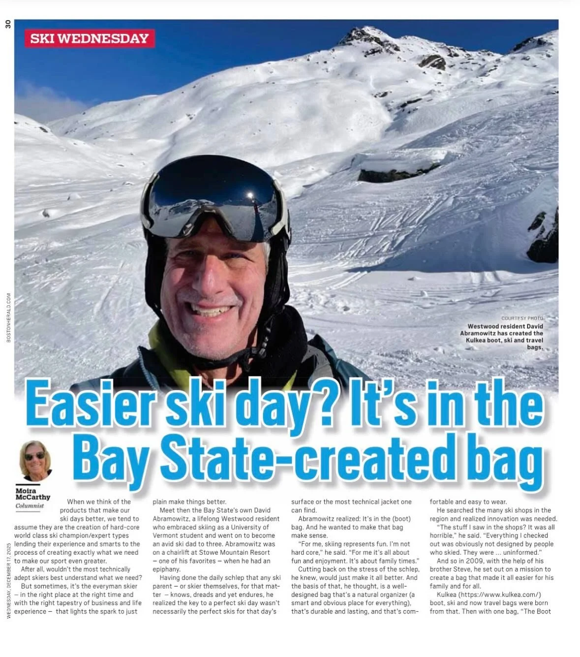 From the slopes to the spotlight, our client @kulkea is featured in this STANDALONE article on this Massachusetts-based brand featuring an interview with Founder and CEO David Abramowitz. #skibags #skitravel