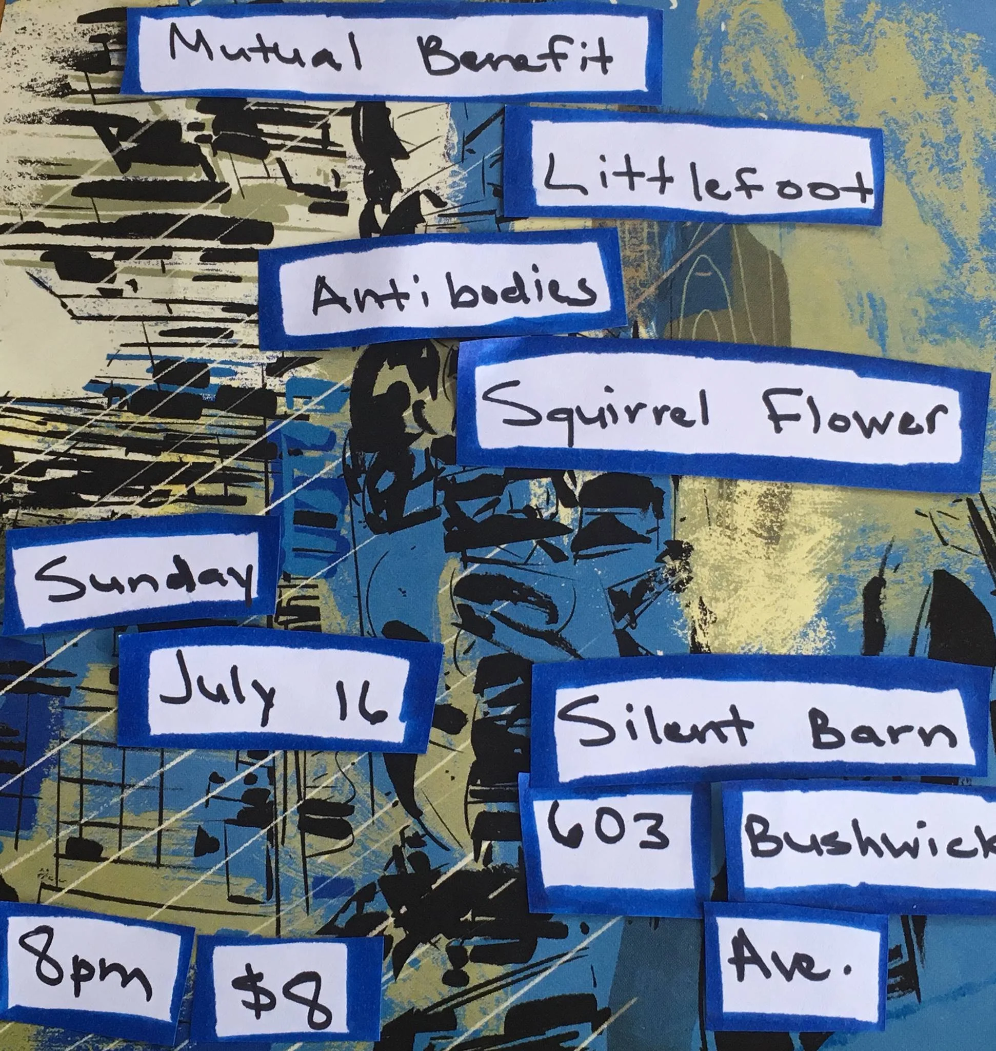 2017 mutual benefit/littlefoot/antibodies/squirrel flower @ silent barn