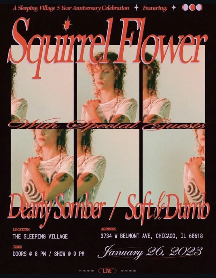 2023 squirrel flower/dearly somber/soft and dumb