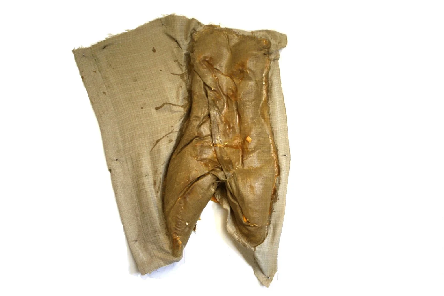 untitled. burlap and wood glue. 2018.