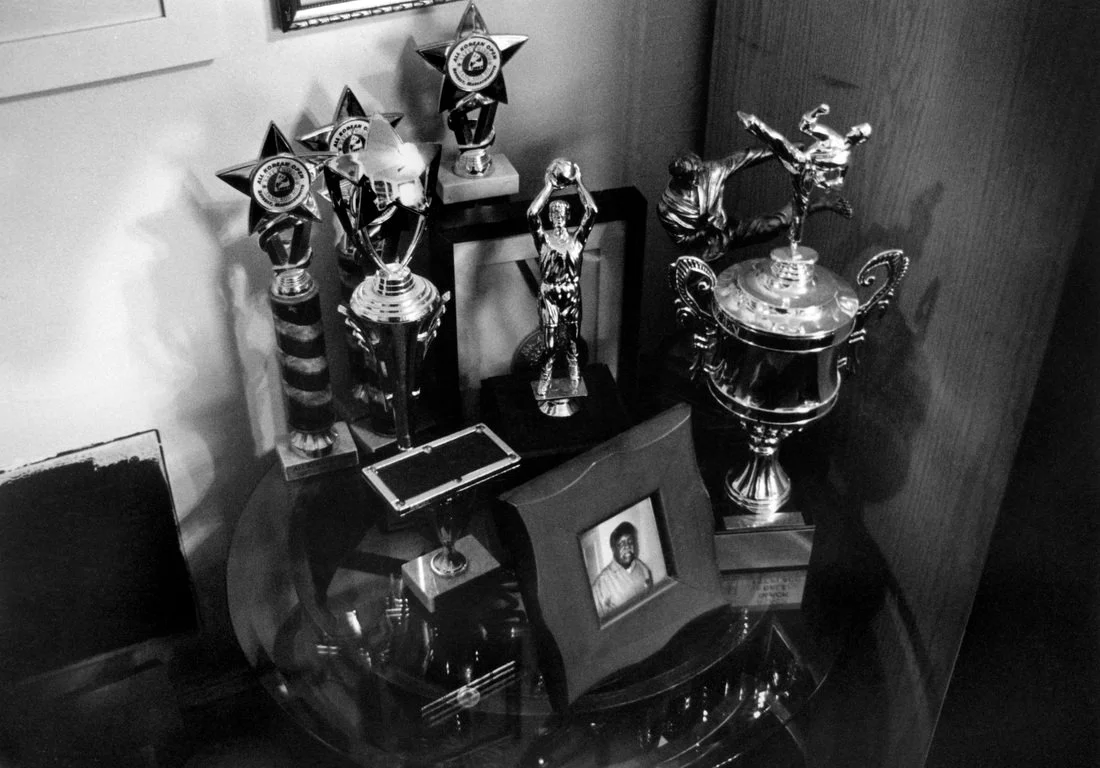 toni lynn's trophy collection, 35mm film. self developed+gelatin silver printed. 2014. boston, ma