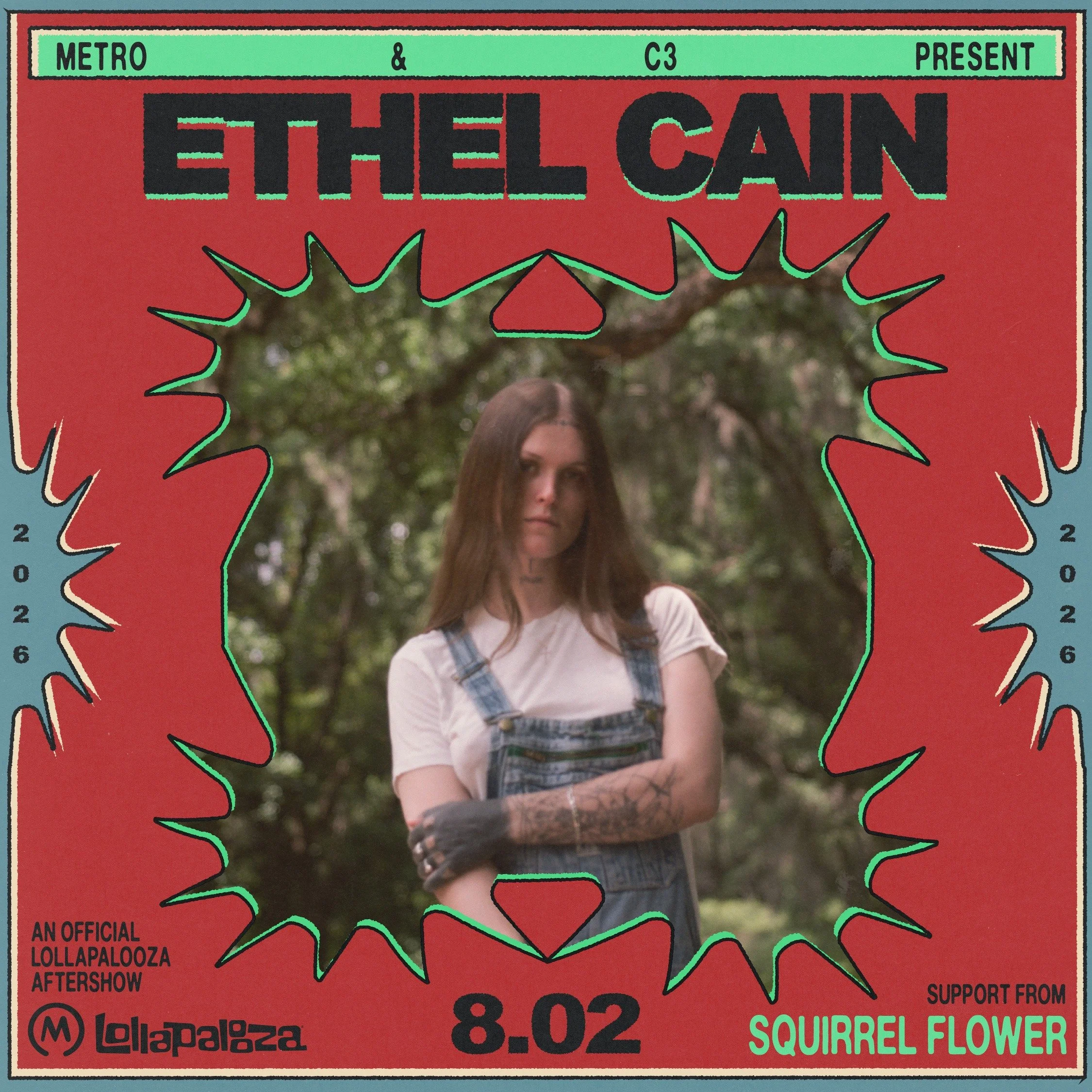 opening for ethel cain. august 2026