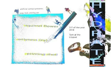 2018 squirrel flower/onlyness/printing shed @lilypad