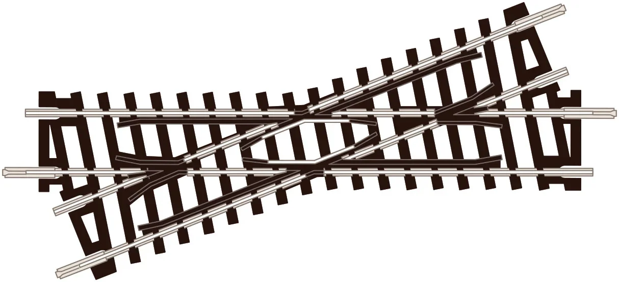 N Gauge ST-50 Right Hand Short Crossing