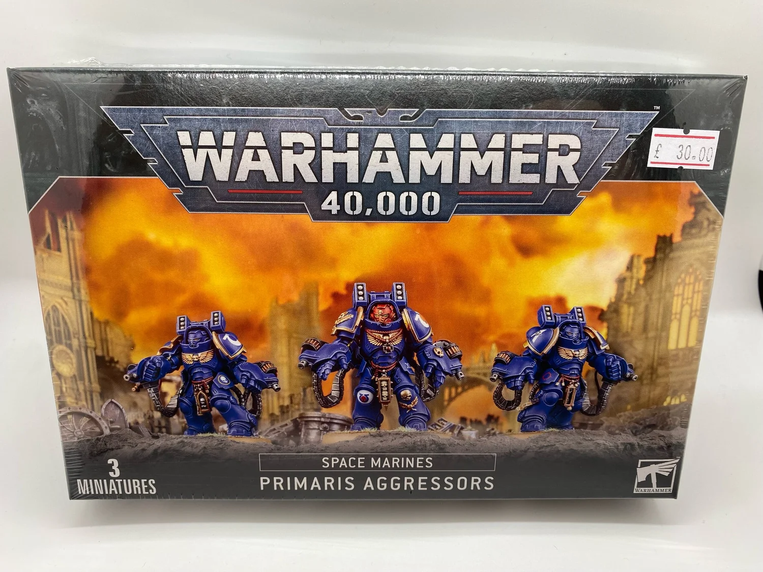 X3 Primaris Aggressors - Warhammer 40K - Space Marines - Plastique - Occasion