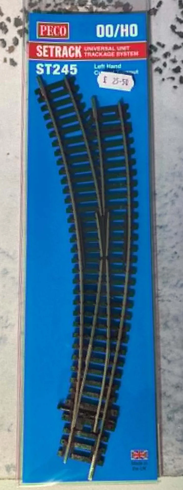 Peco ST-245 OO scale Left-Hand curved set-track point