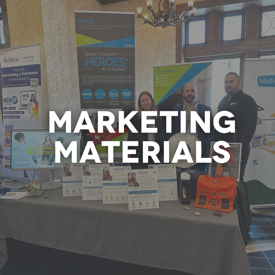 Discover Impact Society's marketing materials, carefully crafted to communicate our mission and the positive changes we're making.