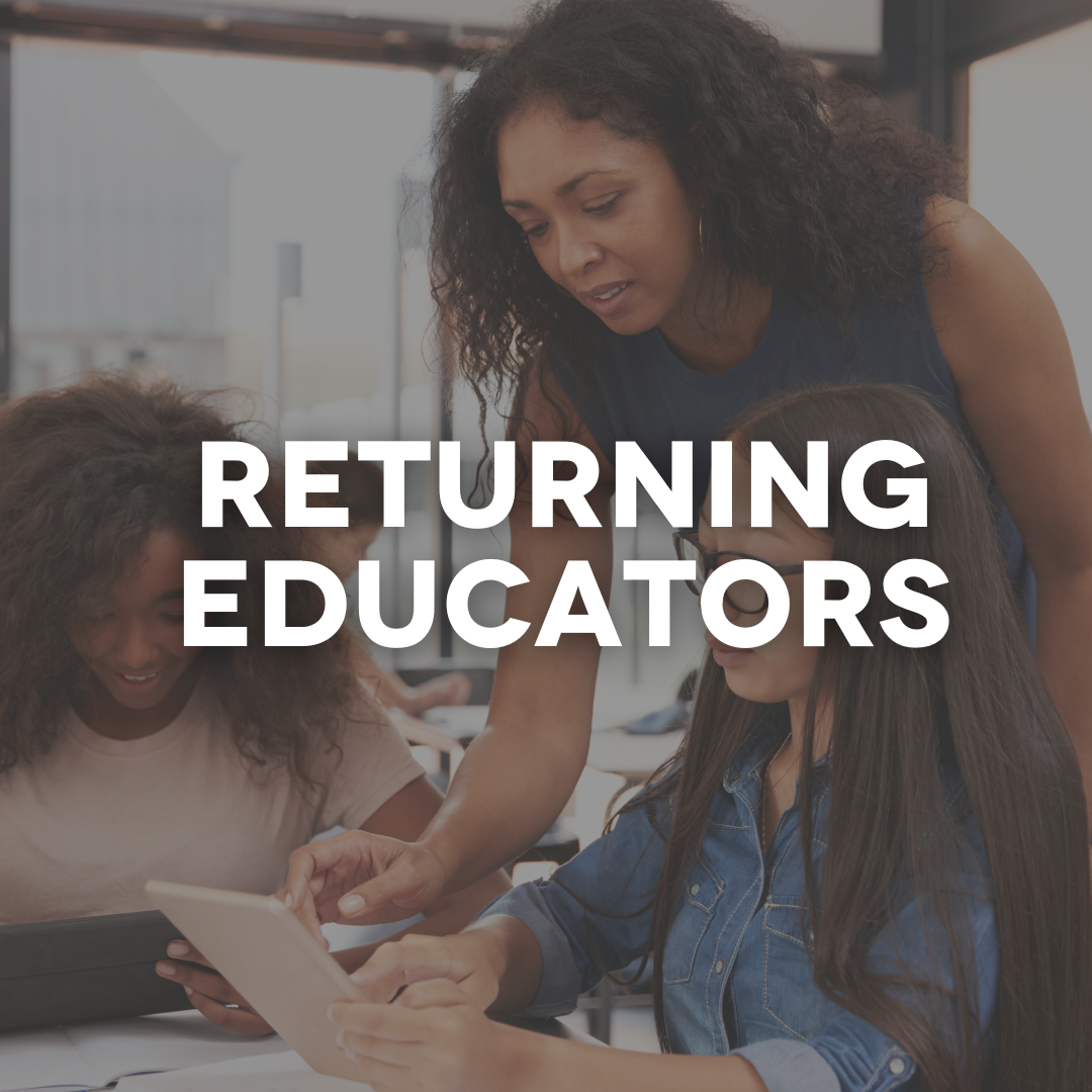 Returning Educators are able to bypass training and order materials whenever they are ready.